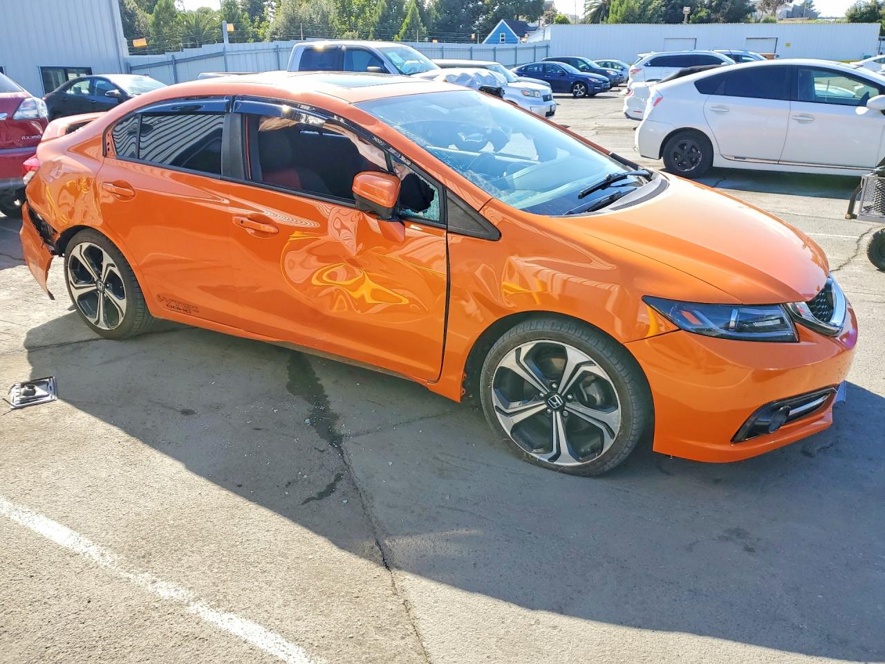2014 Honda Civic Si Orange vin: 2HGFB6E51EH704983