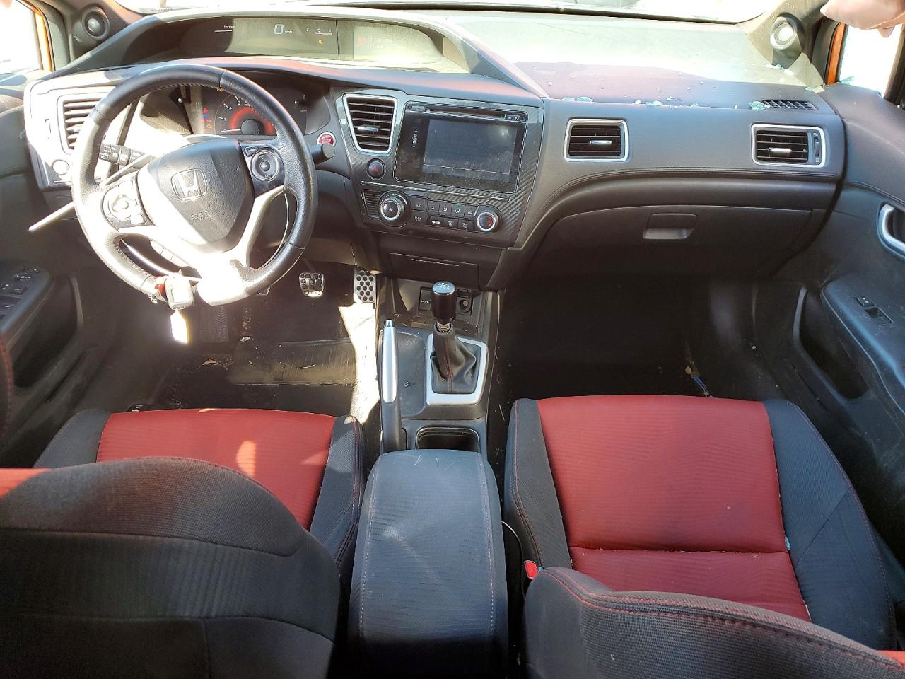 2014 Honda Civic Si Orange vin: 2HGFB6E51EH704983