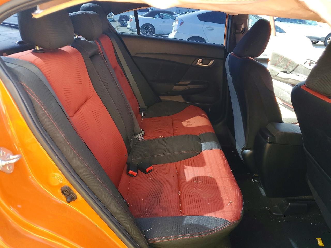 2014 Honda Civic Si Orange vin: 2HGFB6E51EH704983