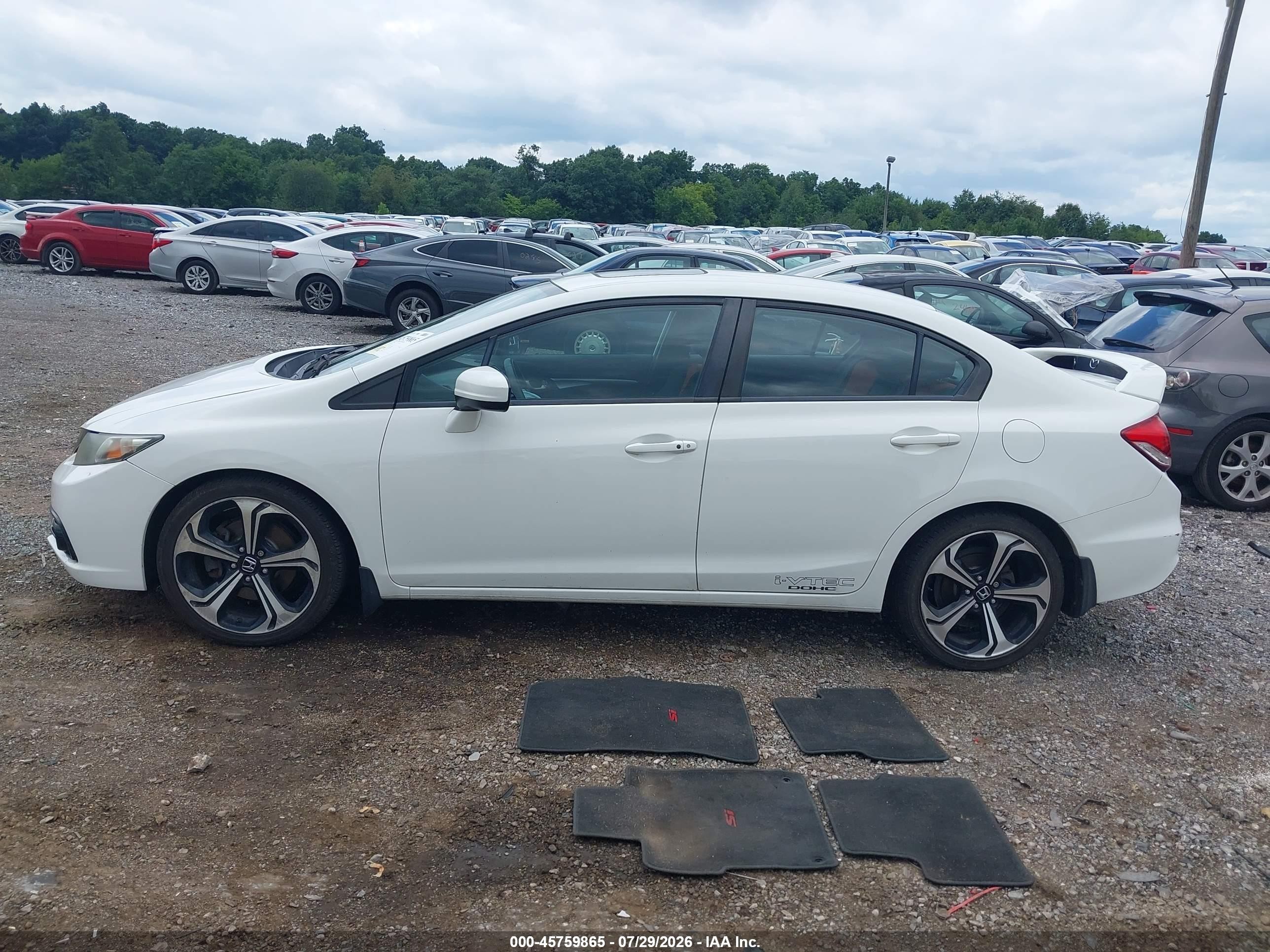 2015 Honda Civic Si White vin: 2HGFB6E51FH700742