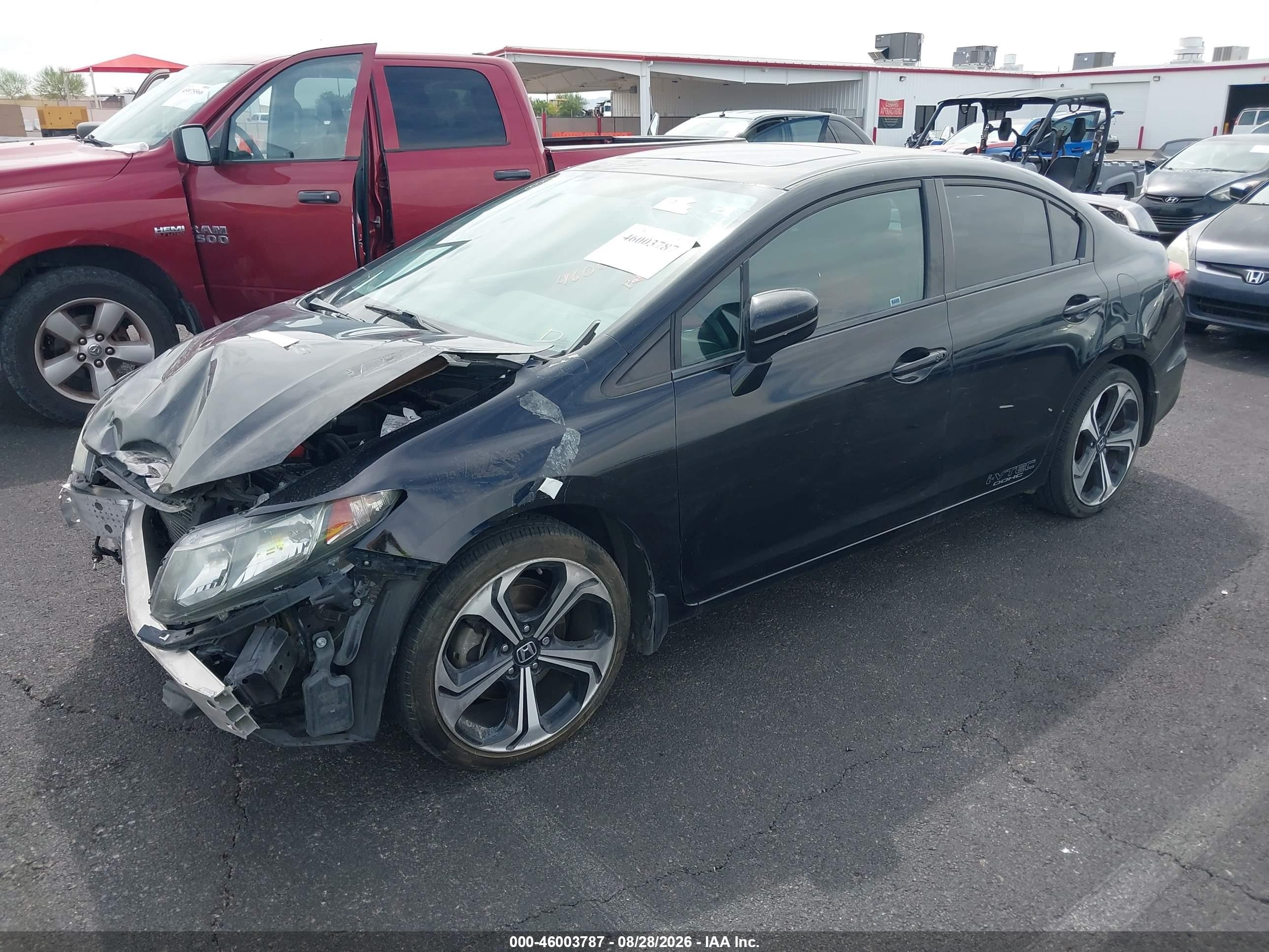 2015 Honda Civic Si Black vin: 2HGFB6E51FH701129