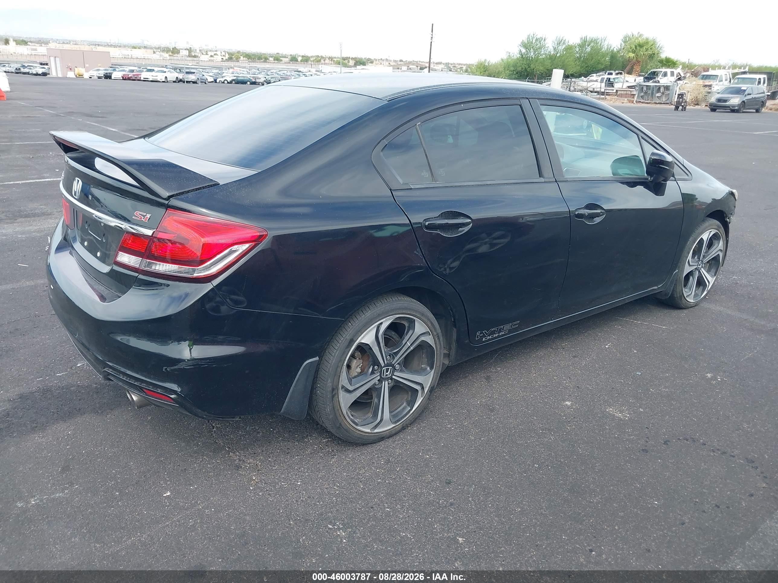2015 Honda Civic Si Black vin: 2HGFB6E51FH701129