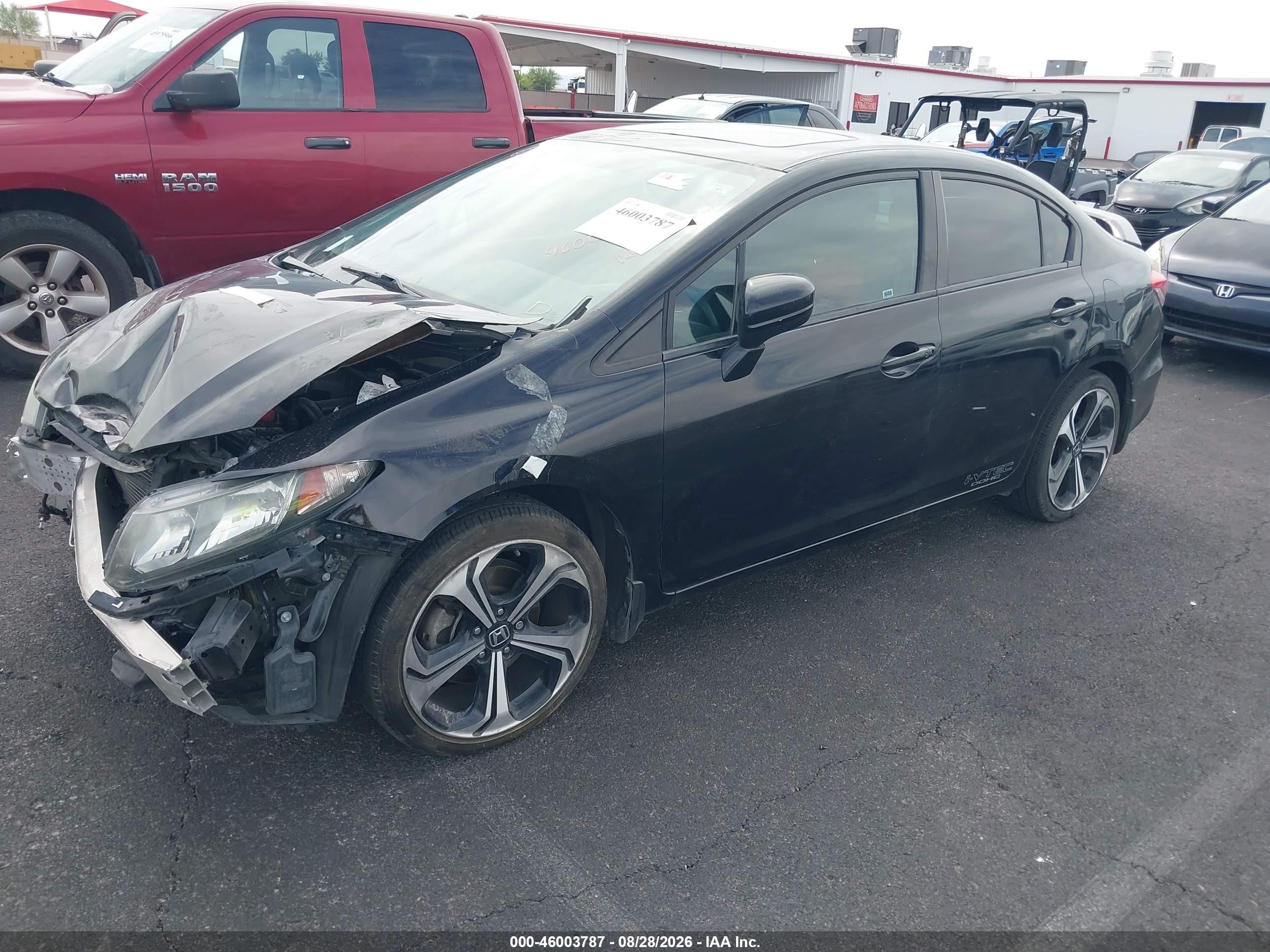 2015 Honda Civic Si Black vin: 2HGFB6E51FH701129