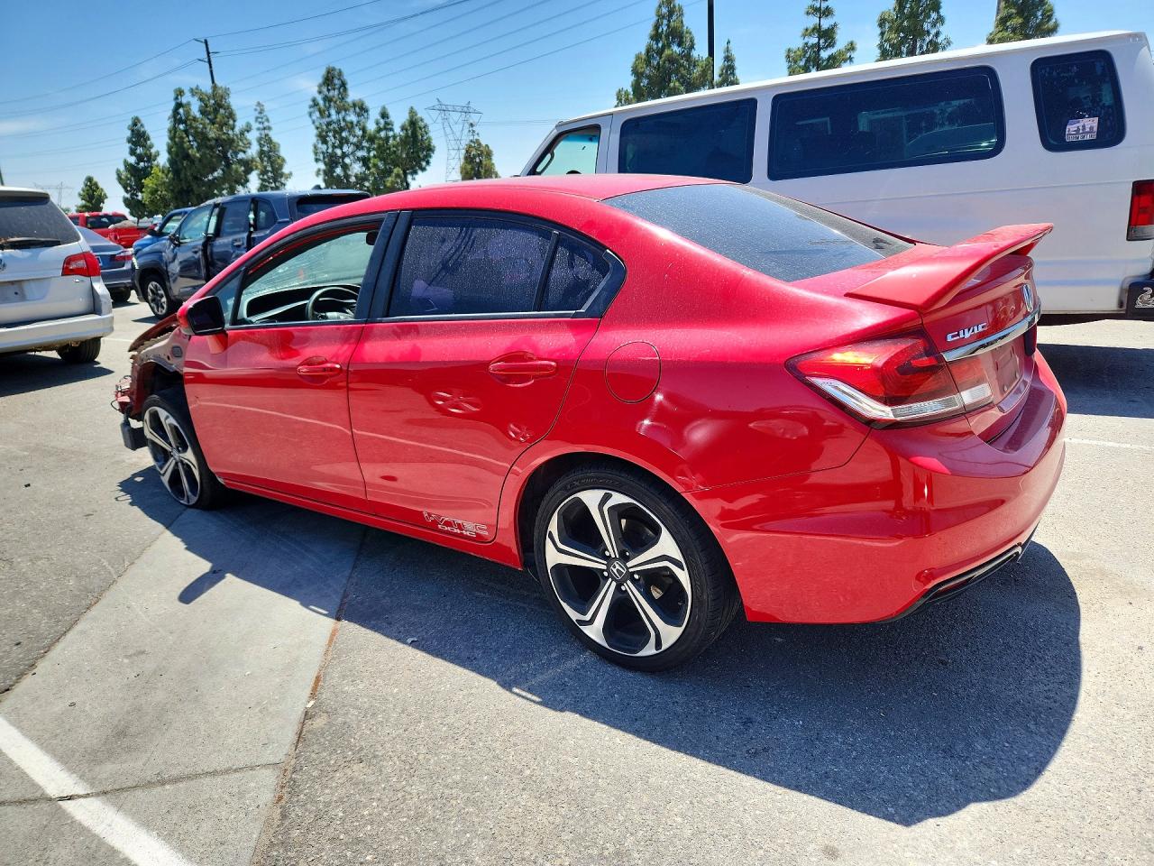 2015 Honda Civic Si Red vin: 2HGFB6E51FH701924
