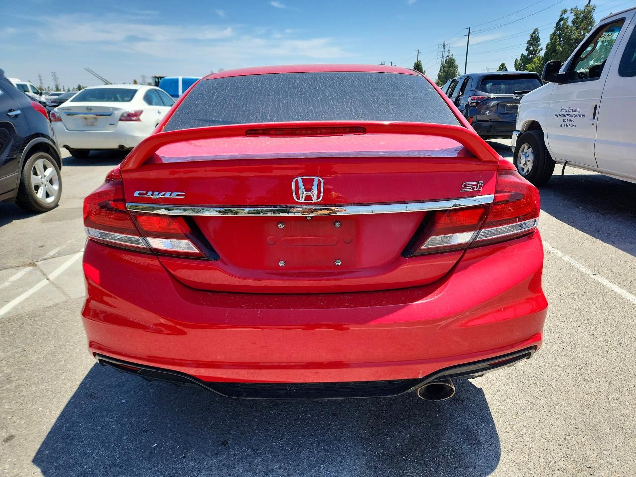 2015 Honda Civic Si Red vin: 2HGFB6E51FH701924