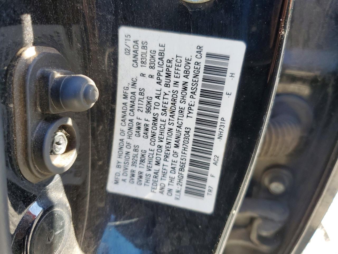 2015 Honda Civic Si Black vin: 2HGFB6E51FH703043
