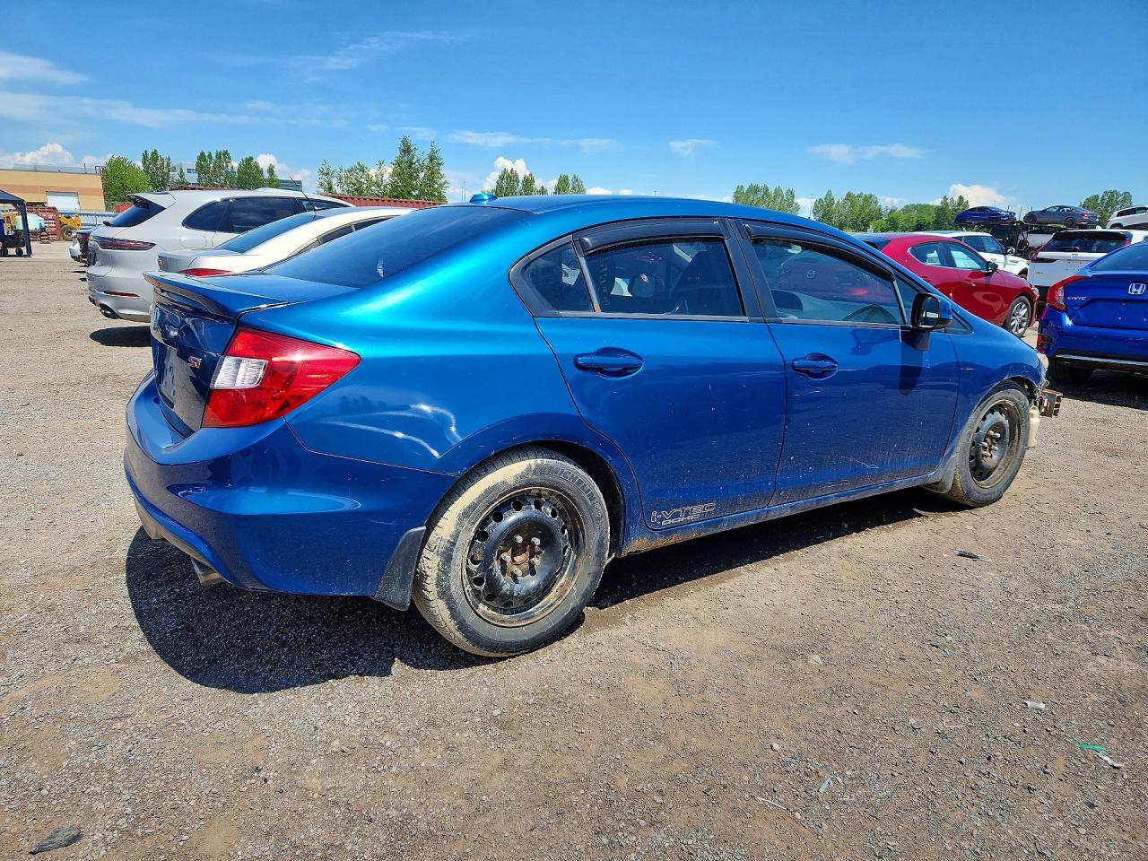 2012 Honda Civic Si Blue vin: 2HGFB6E52CH200598