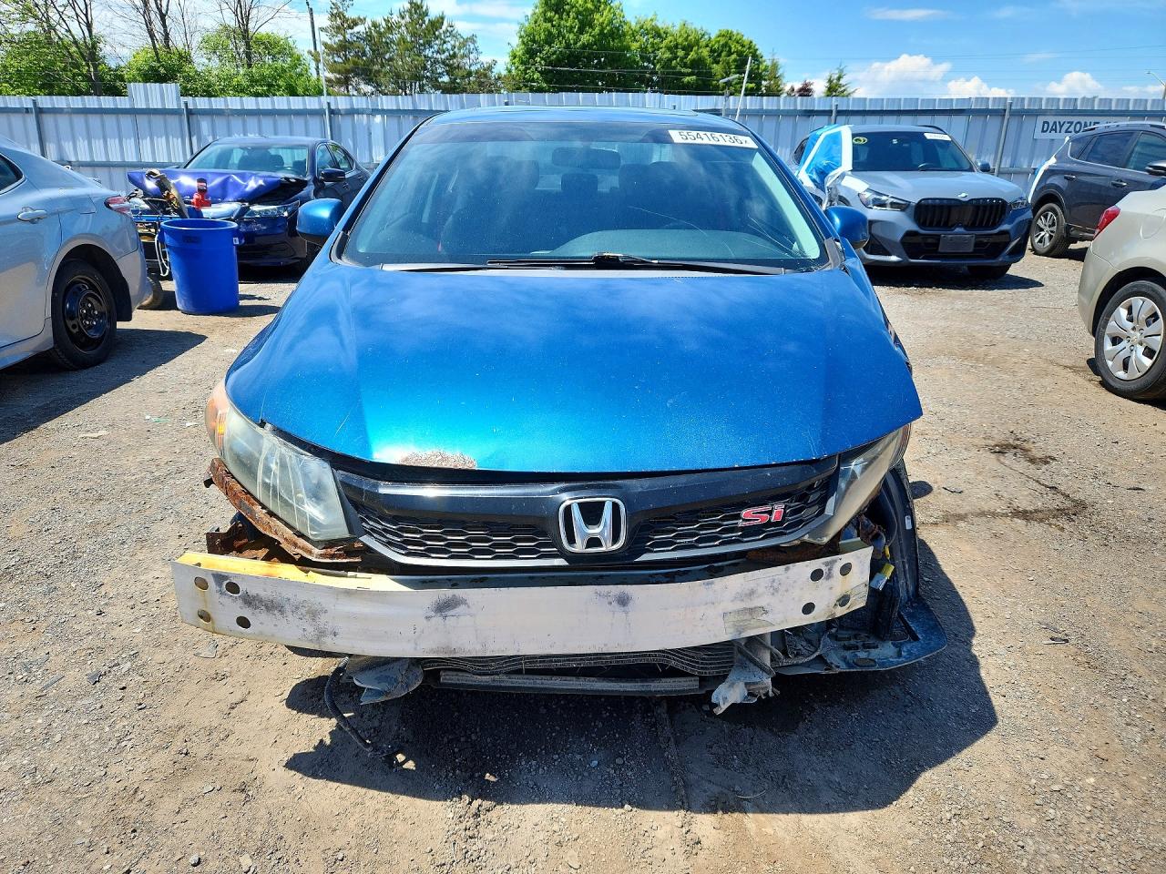 2012 Honda Civic Si Blue vin: 2HGFB6E52CH200598