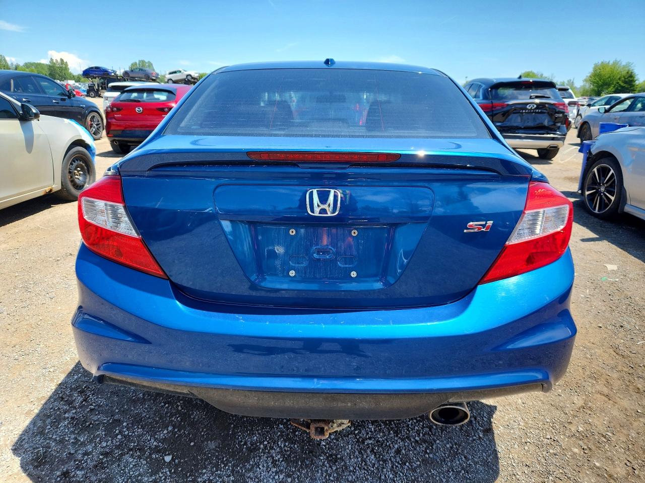 2012 Honda Civic Si Blue vin: 2HGFB6E52CH200598