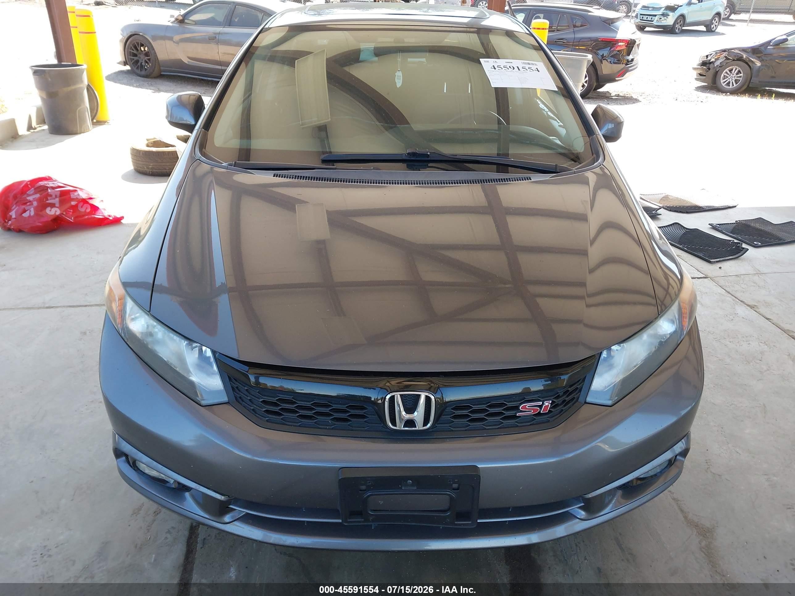 2012 Honda Civic Si Gray vin: 2HGFB6E52CH705363
