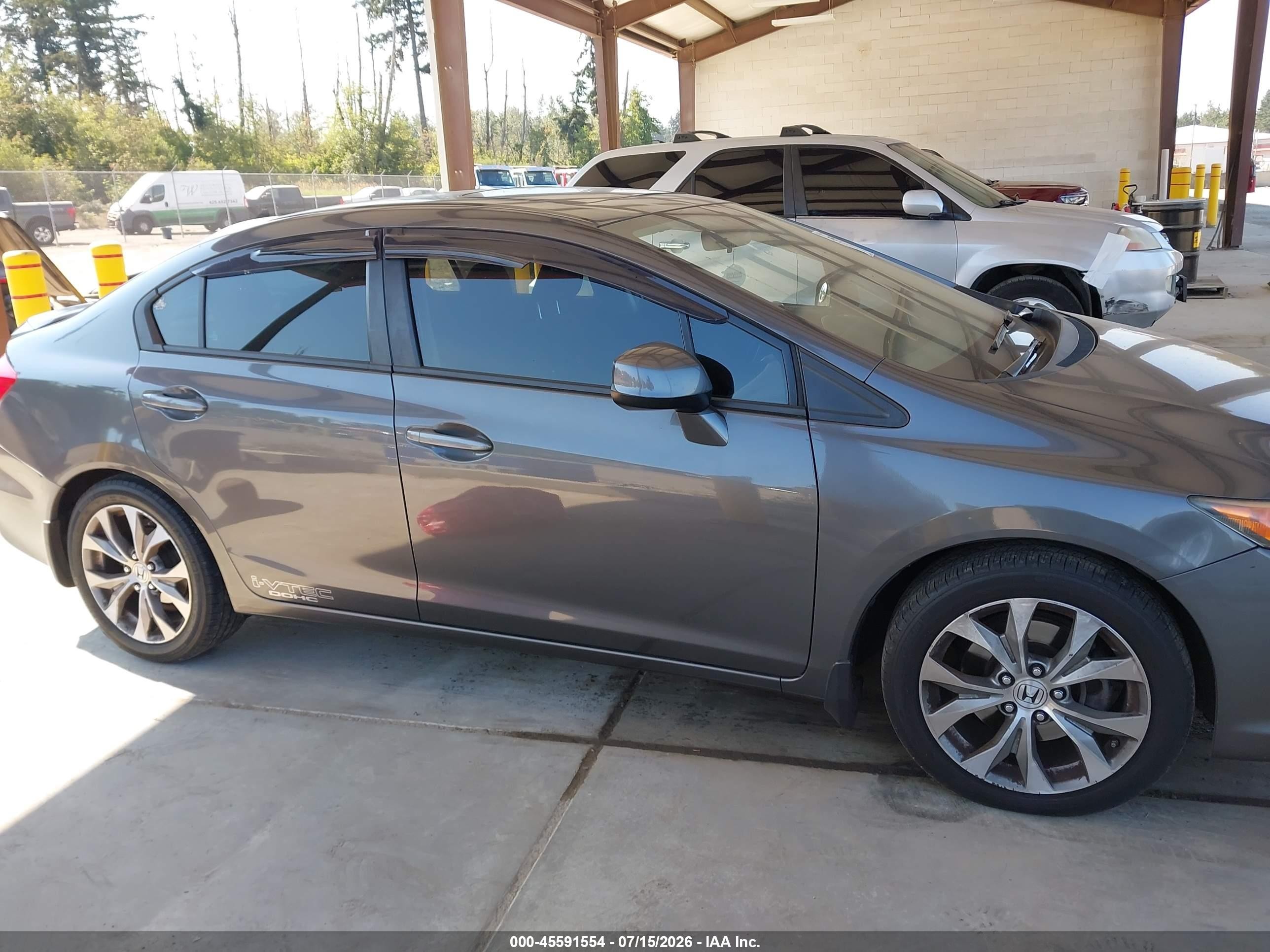 2012 Honda Civic Si Gray vin: 2HGFB6E52CH705363