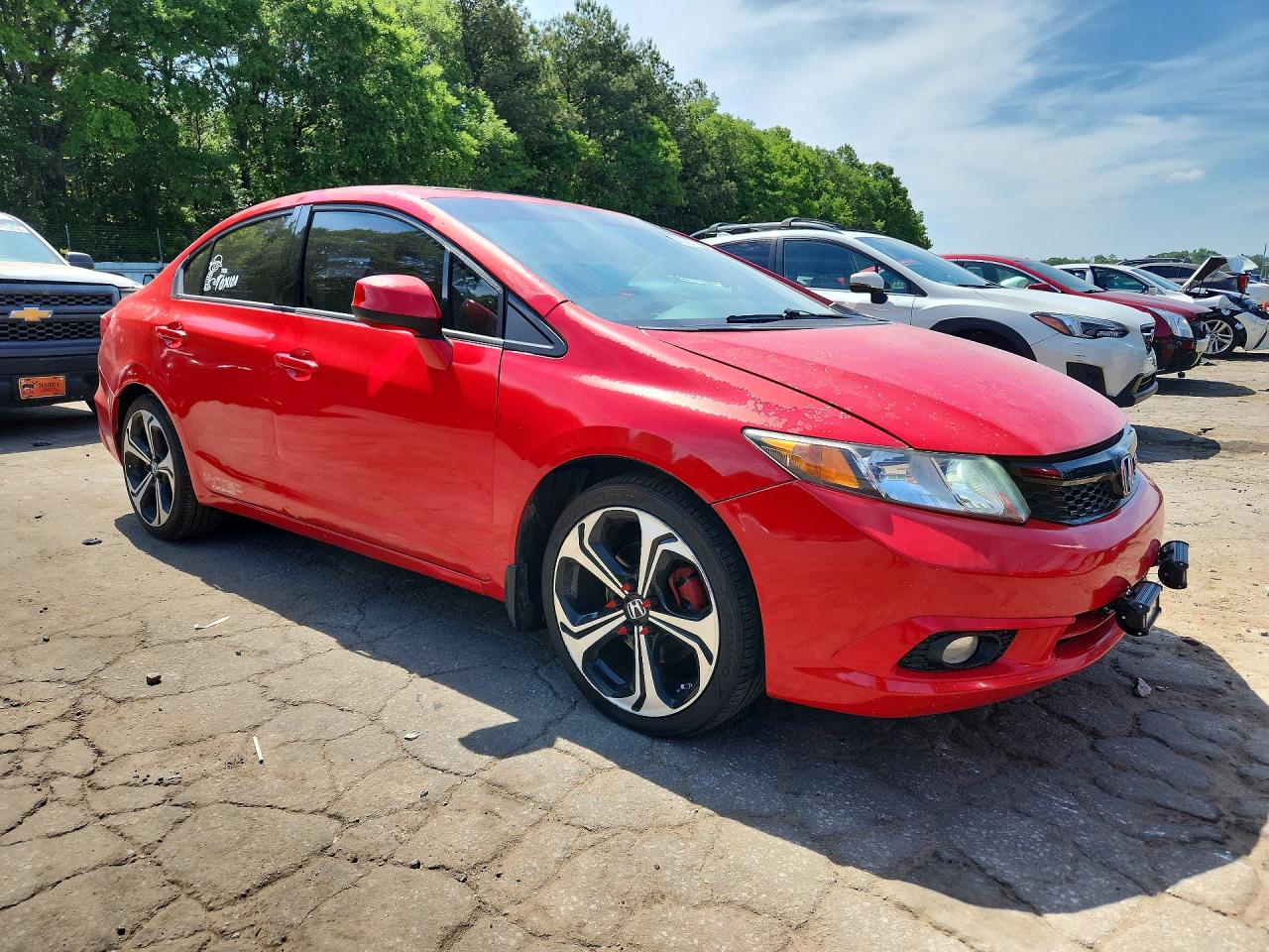 2012 Honda Civic Red vin: 2HGFB6E52CH706528