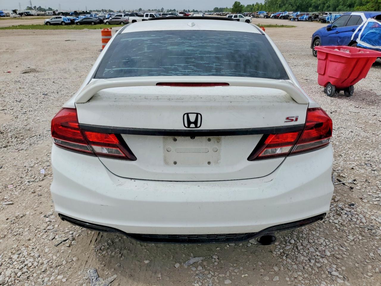 2013 Honda Civic Si White vin: 2HGFB6E52DH702349