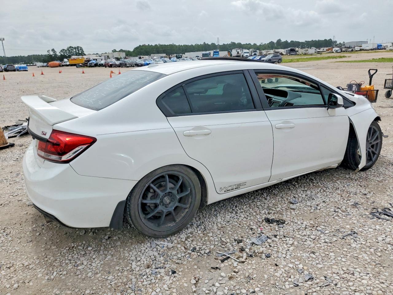2013 Honda Civic Si White vin: 2HGFB6E52DH702349