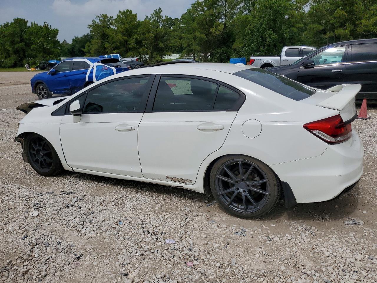 2013 Honda Civic Si White vin: 2HGFB6E52DH702349