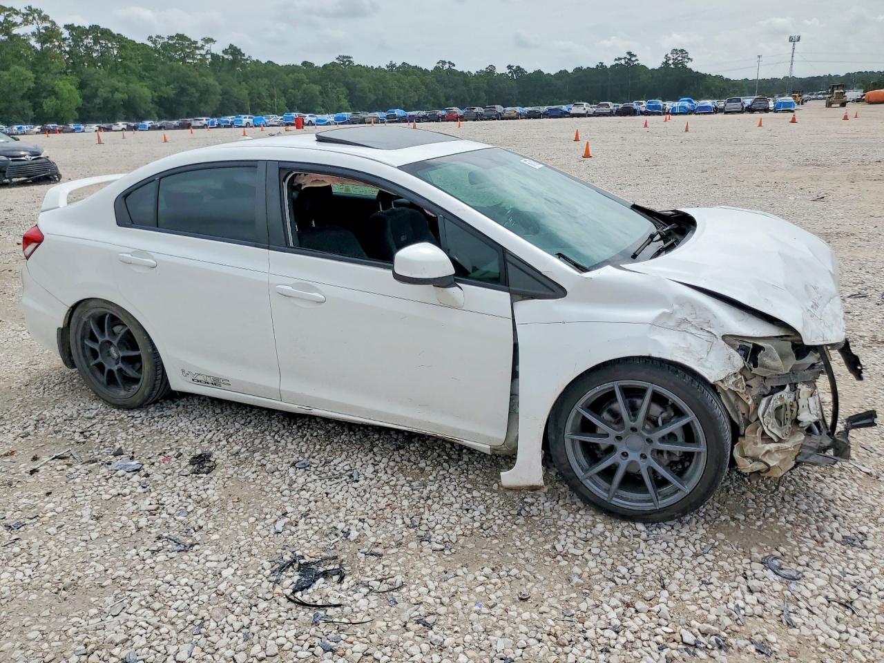 2013 Honda Civic Si White vin: 2HGFB6E52DH702349