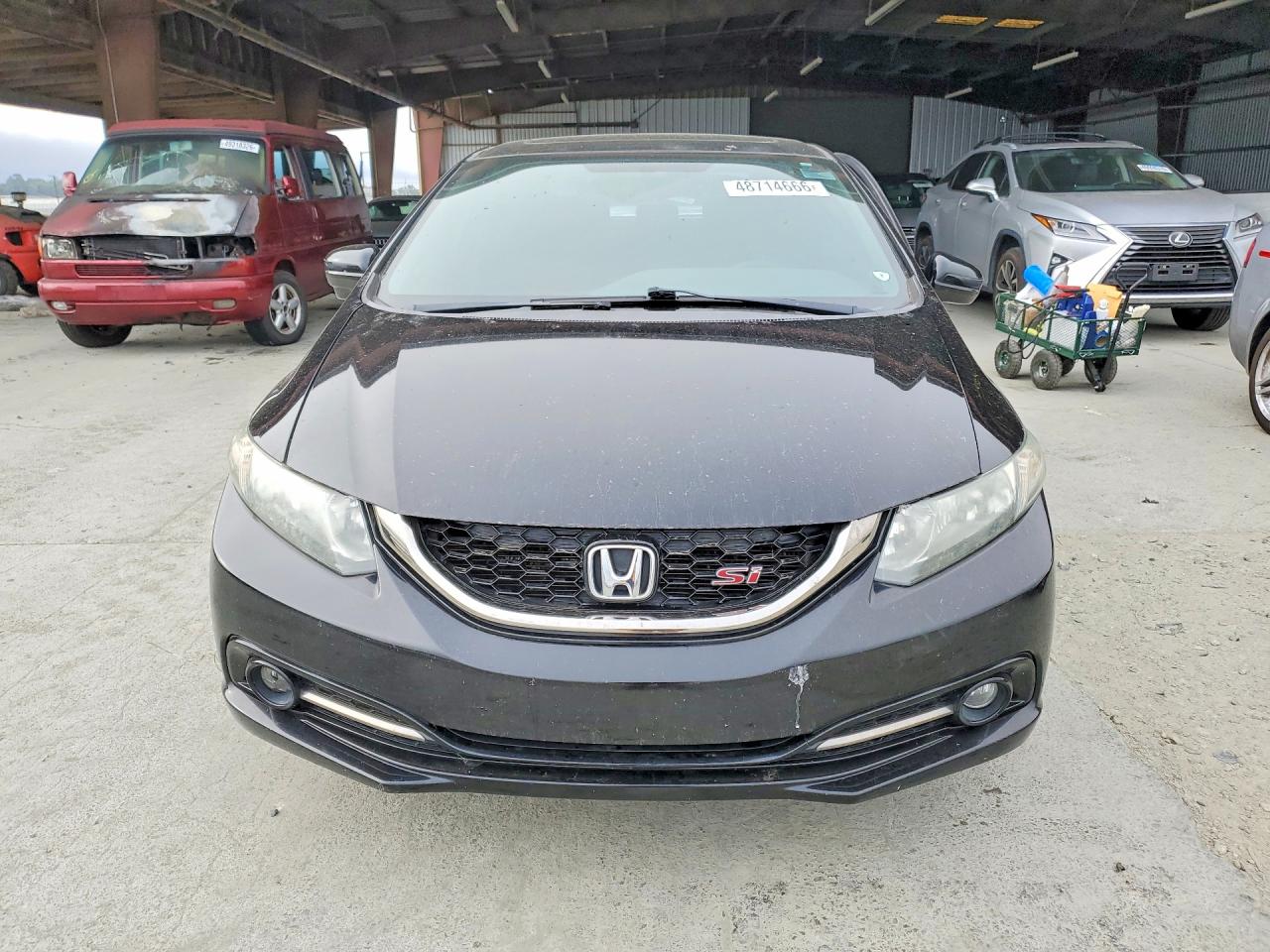 2014 Honda Civic Si Black vin: 2HGFB6E52EH702384