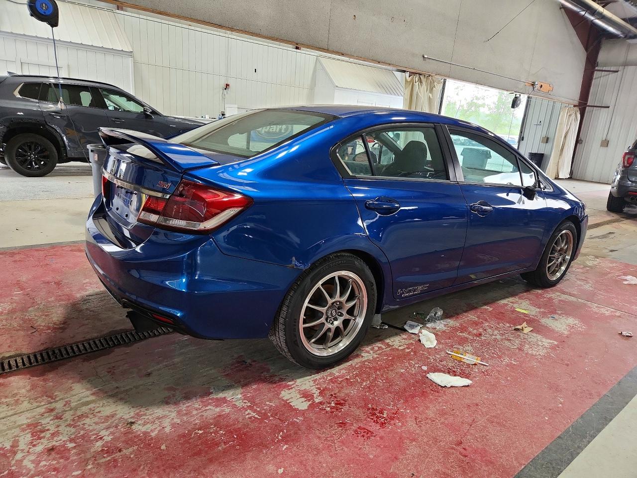 2014 Honda Civic Si Blue vin: 2HGFB6E52EH704751