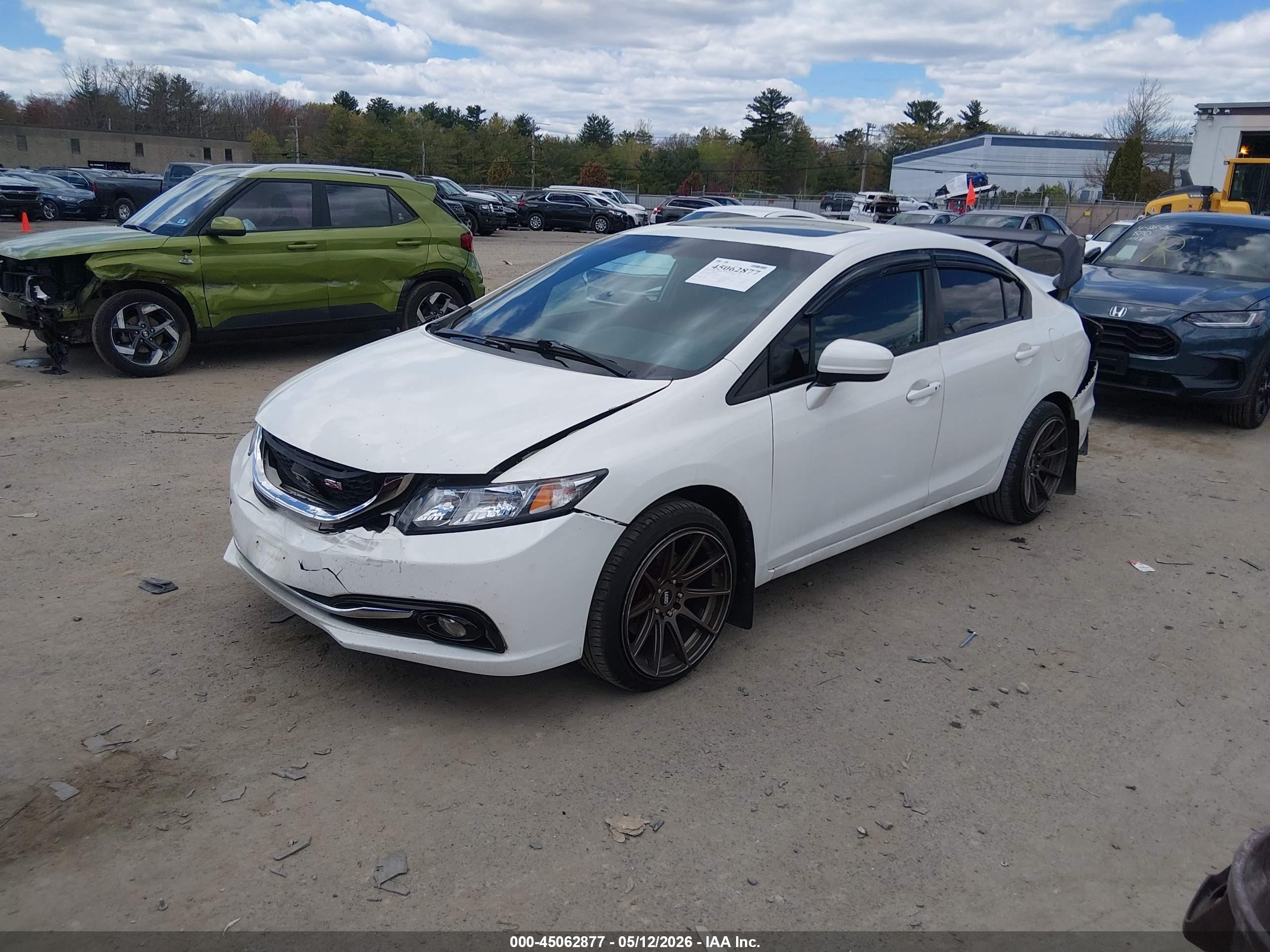 2015 Honda Civic Si Белый vin: 2HGFB6E52FH705240