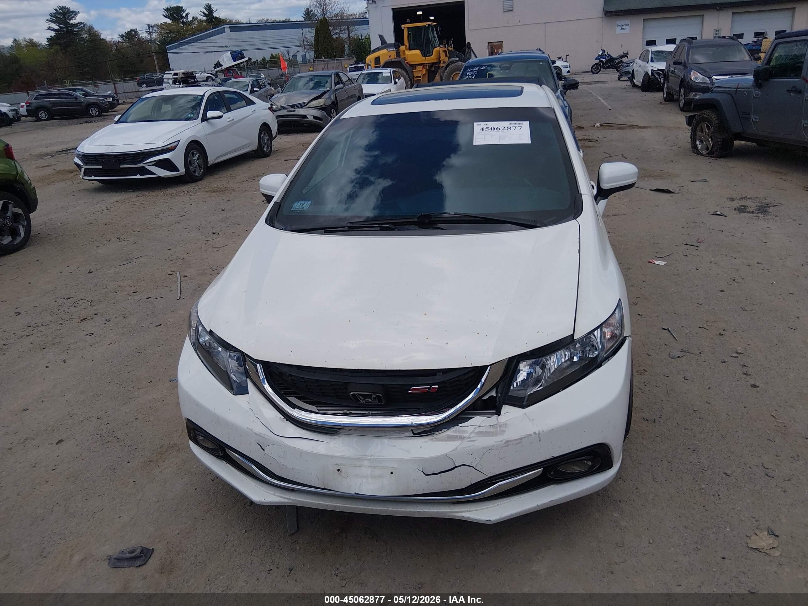 2015 Honda Civic Si Белый vin: 2HGFB6E52FH705240