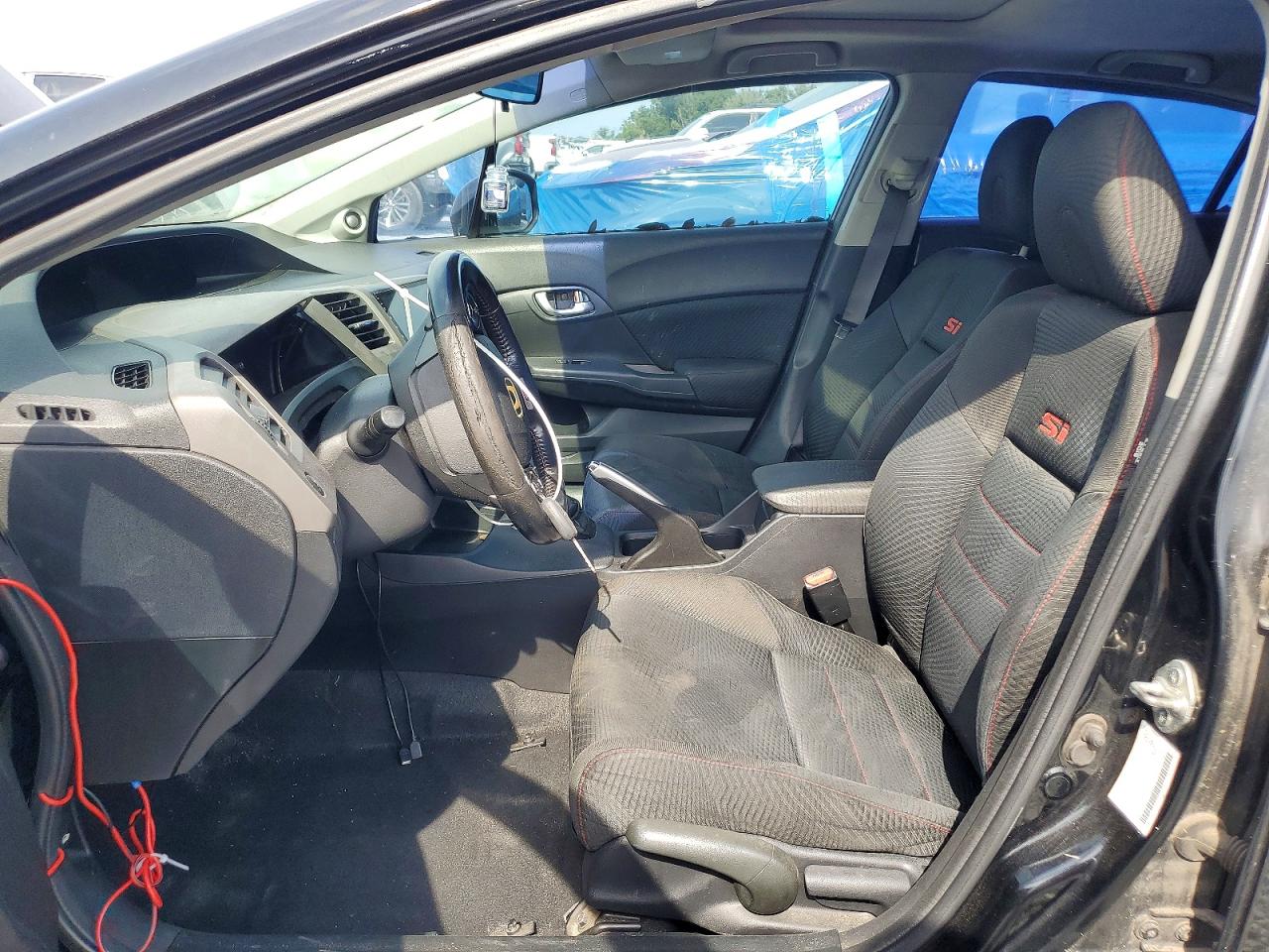 2012 Honda Civic Si Black vin: 2HGFB6E53CH703511
