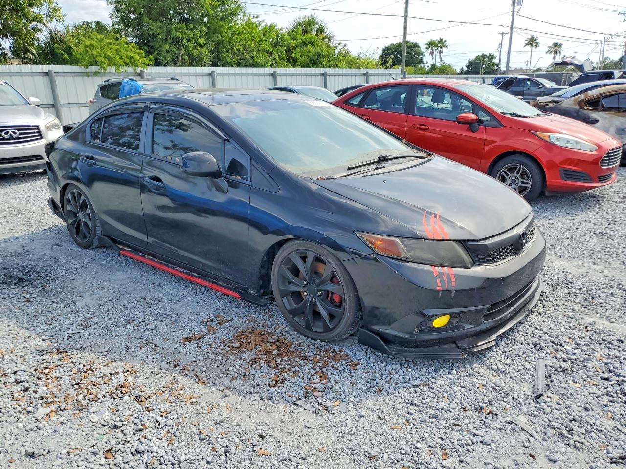 2012 Honda Civic Si Black vin: 2HGFB6E53CH703511