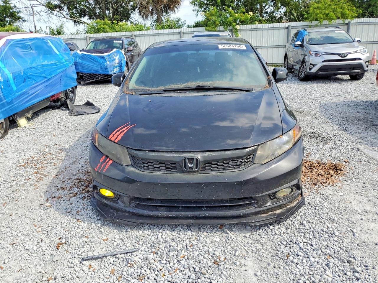 2012 Honda Civic Si Black vin: 2HGFB6E53CH703511