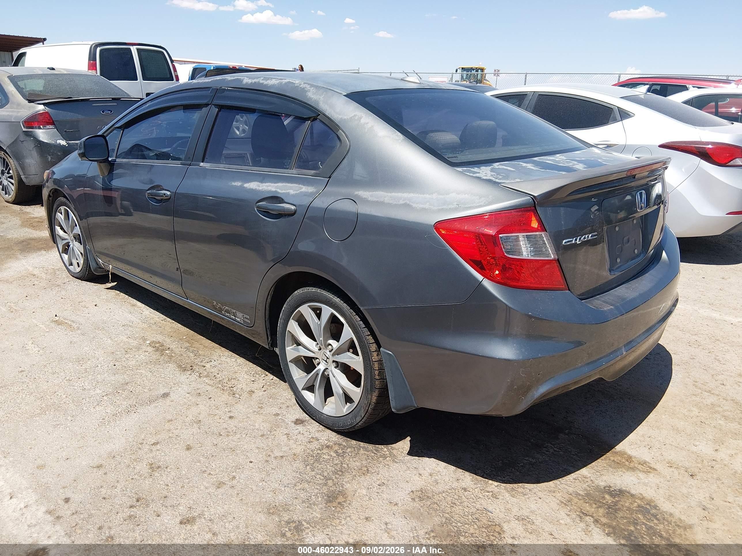 2012 Honda Civic Si Gray vin: 2HGFB6E53CH704206