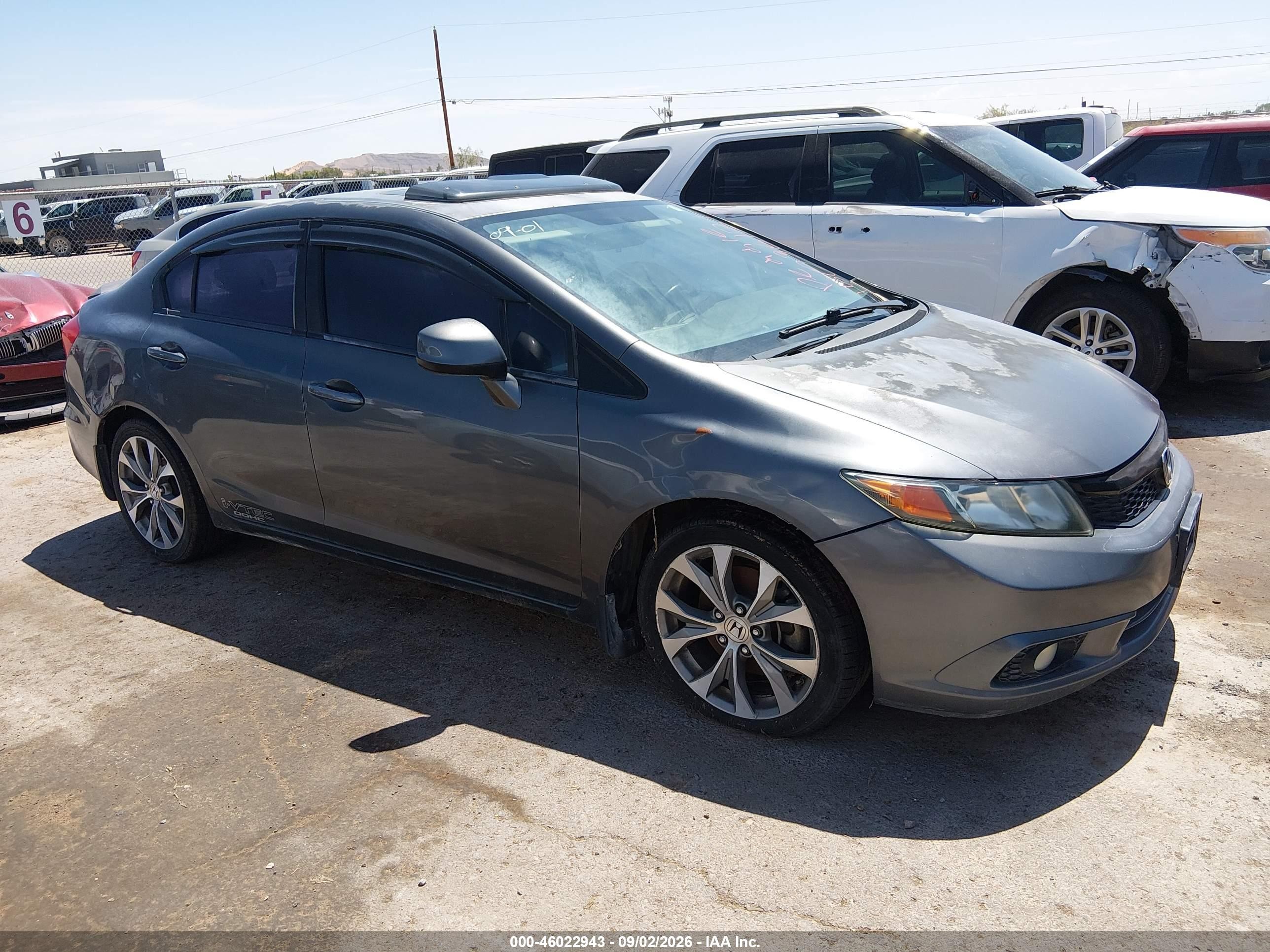 2012 Honda Civic Si Gray vin: 2HGFB6E53CH704206