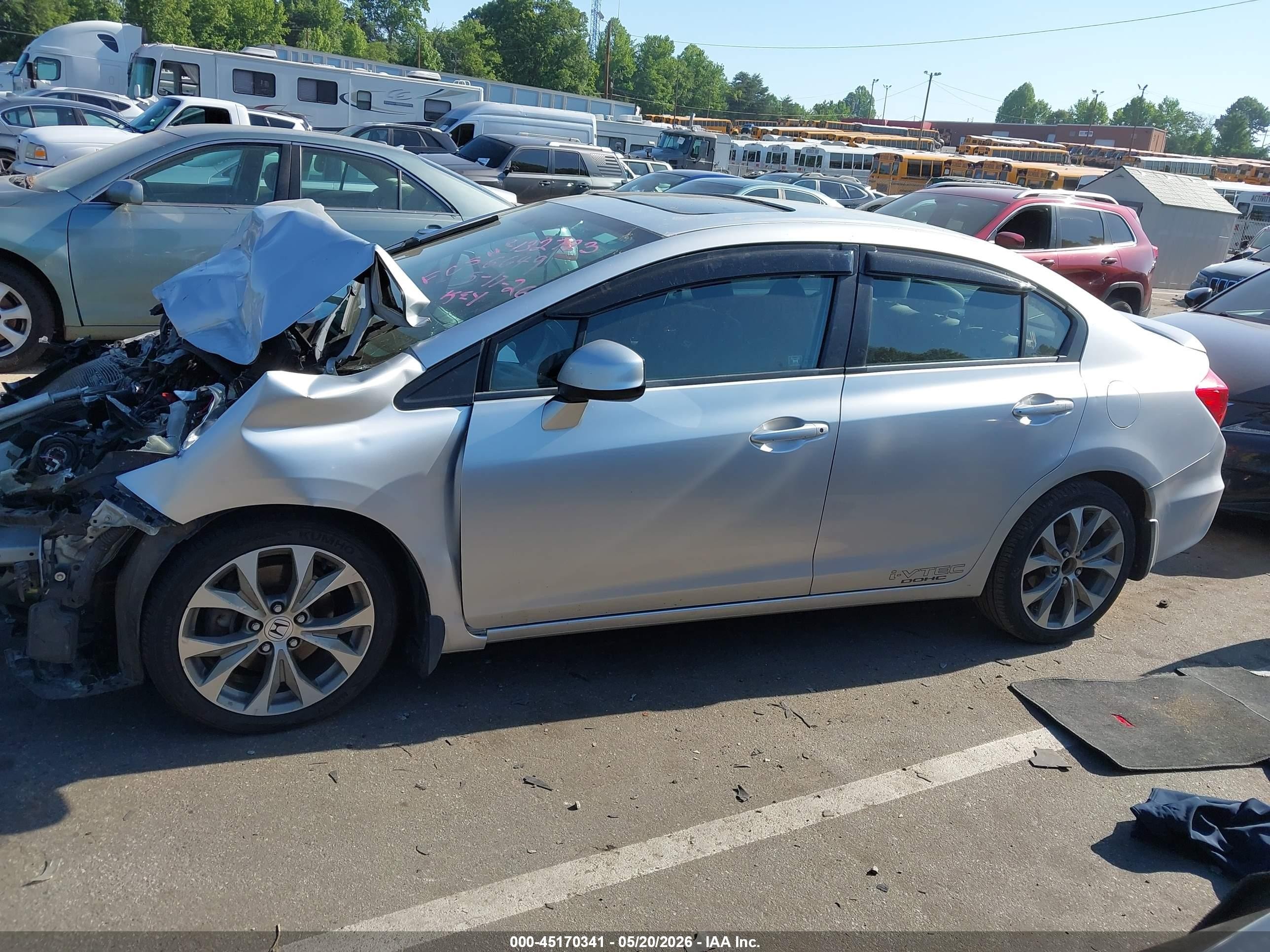 2012 Honda Civic Si Серебряный vin: 2HGFB6E53CH706649