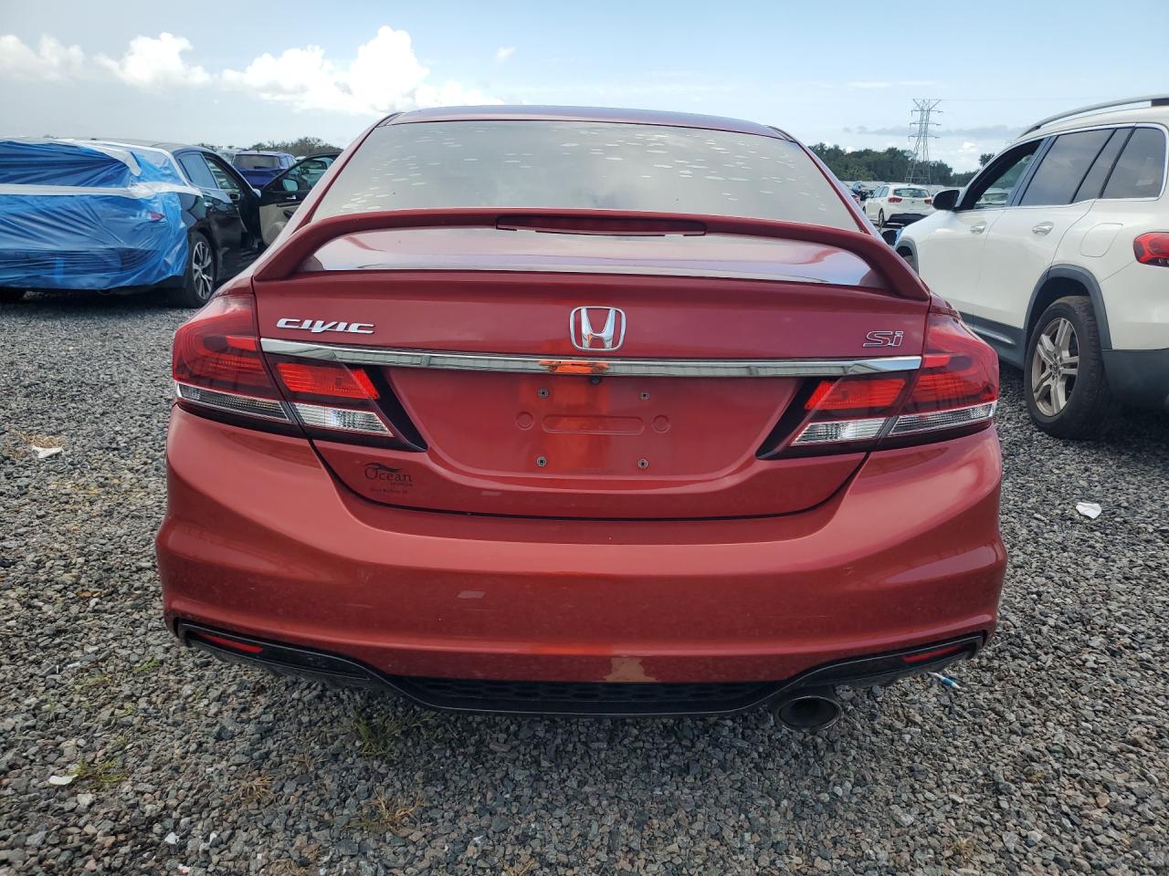 2013 Honda Civic Si Burgundy vin: 2HGFB6E53DH700898