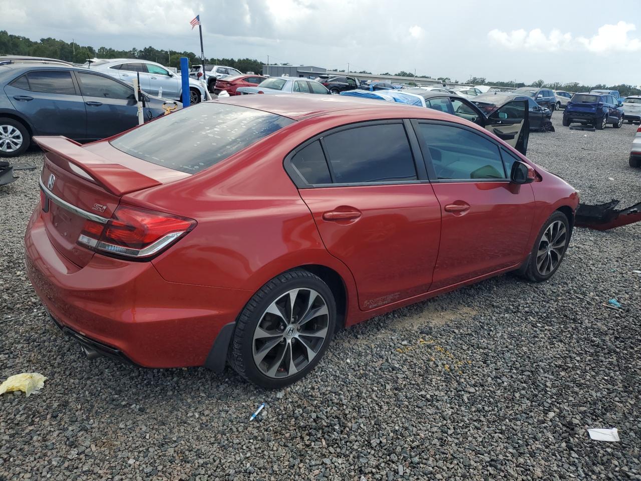 2013 Honda Civic Si Burgundy vin: 2HGFB6E53DH700898