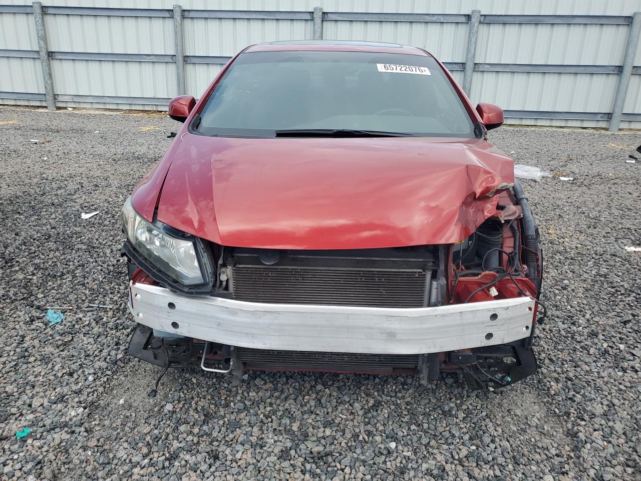2013 Honda Civic Si Burgundy vin: 2HGFB6E53DH700898