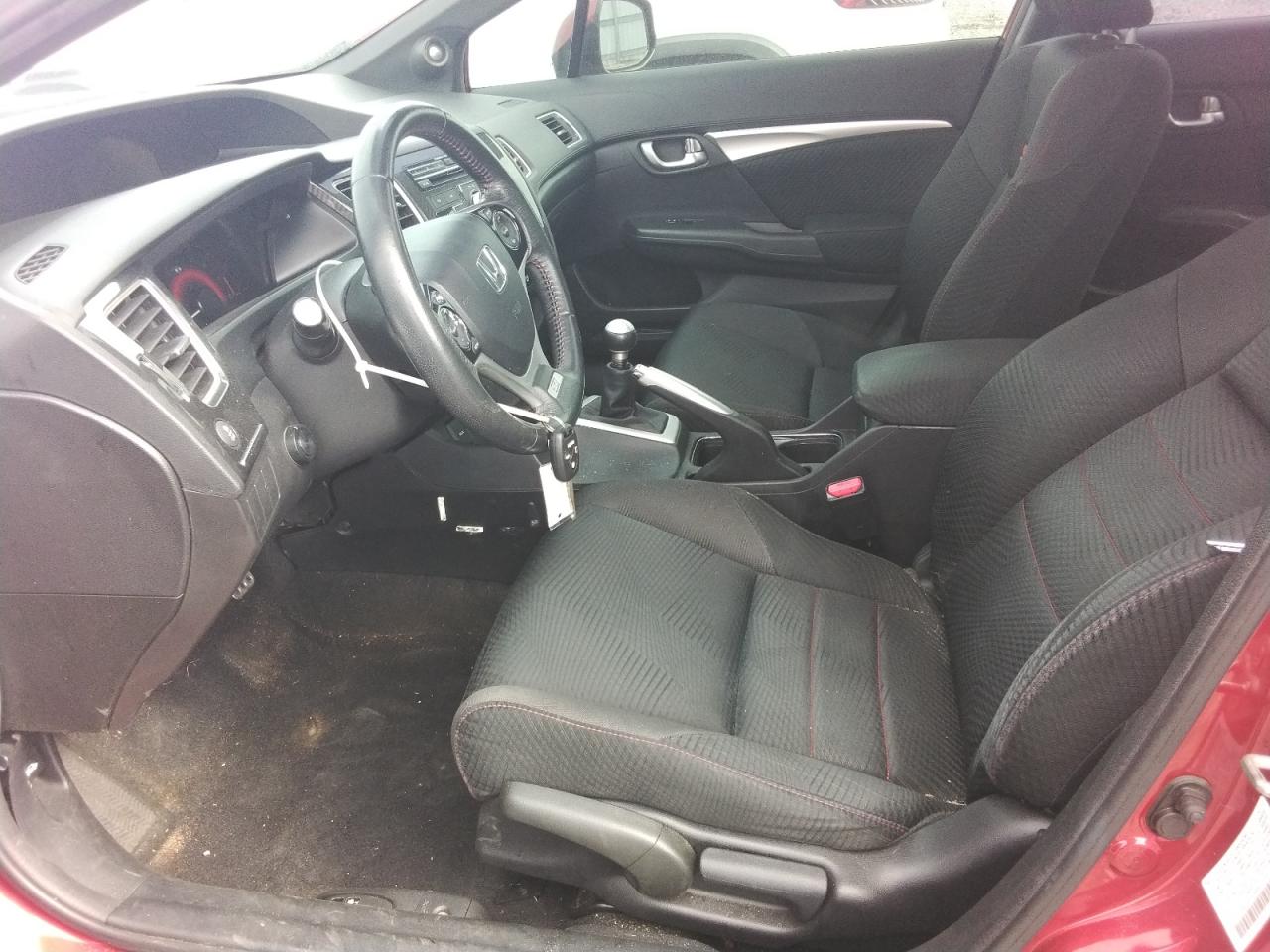2013 Honda Civic Si Burgundy vin: 2HGFB6E53DH700898