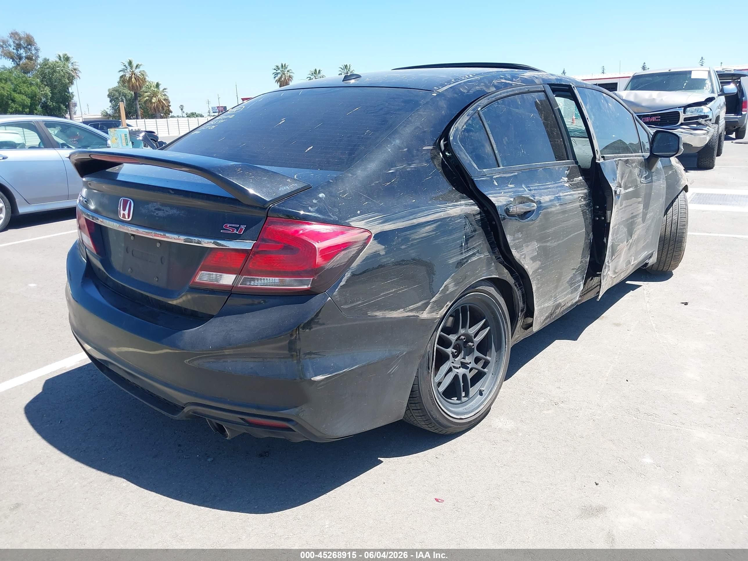 2013 Honda Civic Si Black vin: 2HGFB6E53DH702618