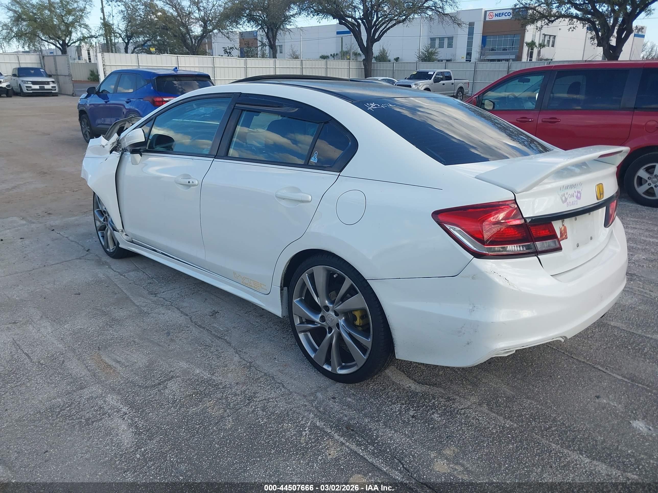 2014 Honda Civic Si White vin: 2HGFB6E53EH700272