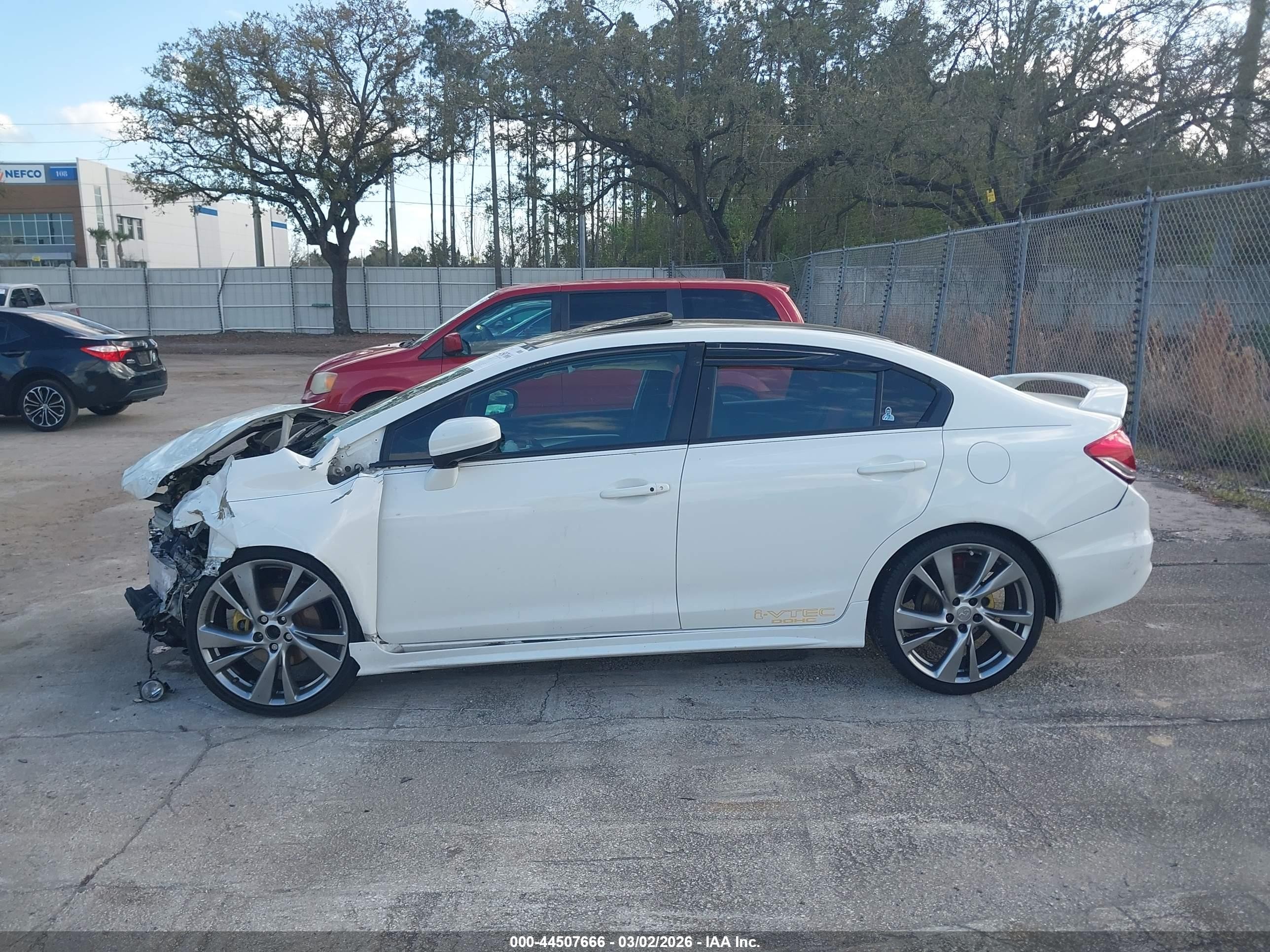 2014 Honda Civic Si White vin: 2HGFB6E53EH700272