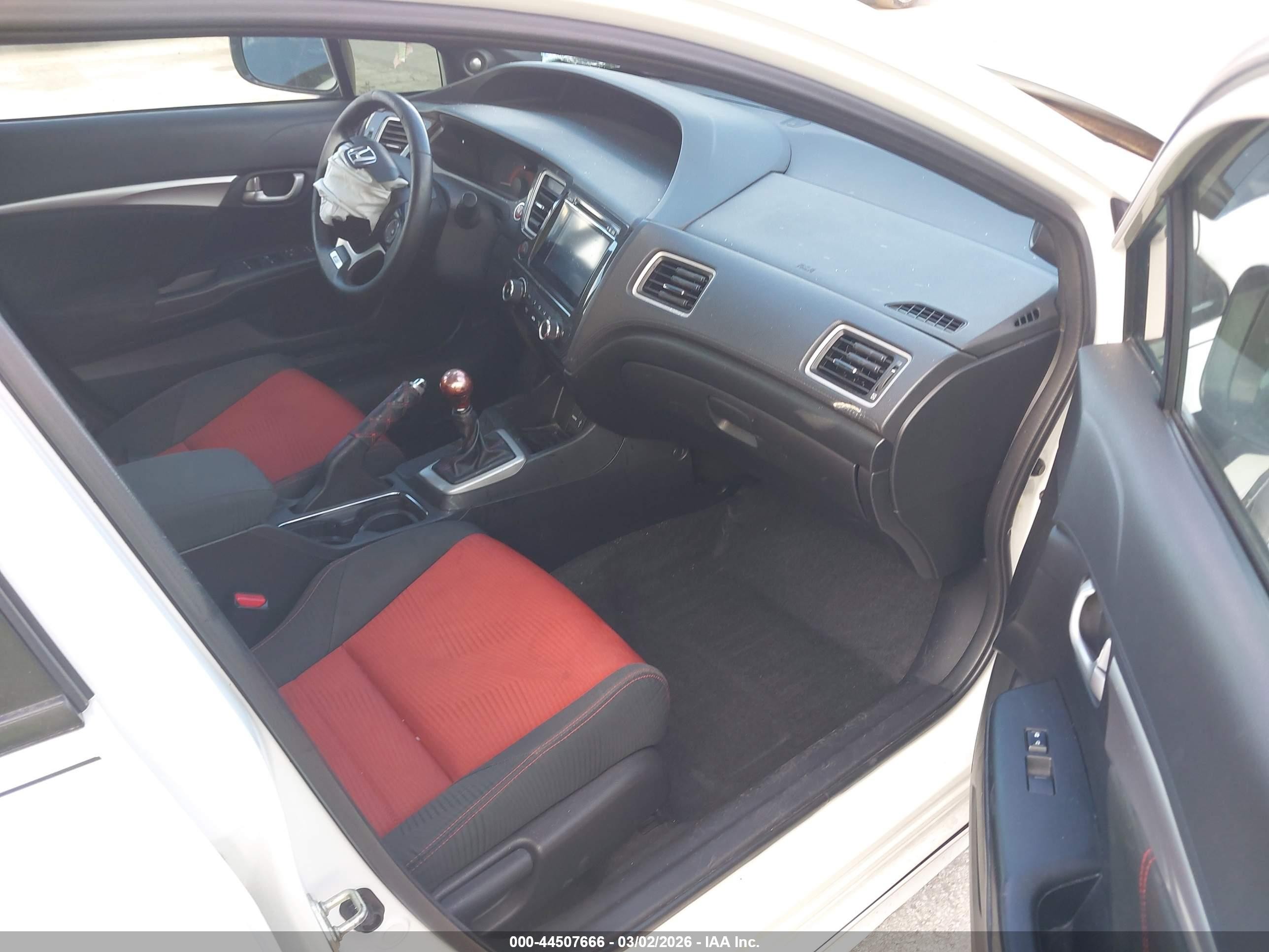 2014 Honda Civic Si White vin: 2HGFB6E53EH700272