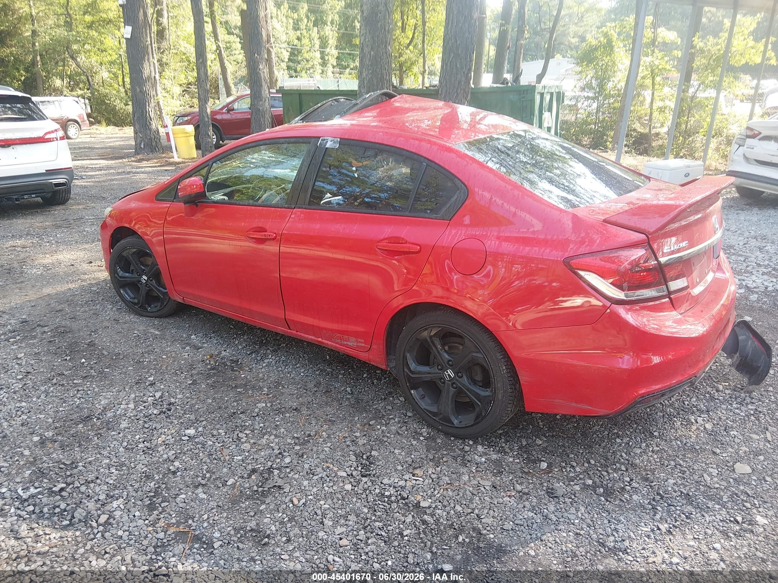 2015 Honda Civic Si Красный vin: 2HGFB6E53FH704954