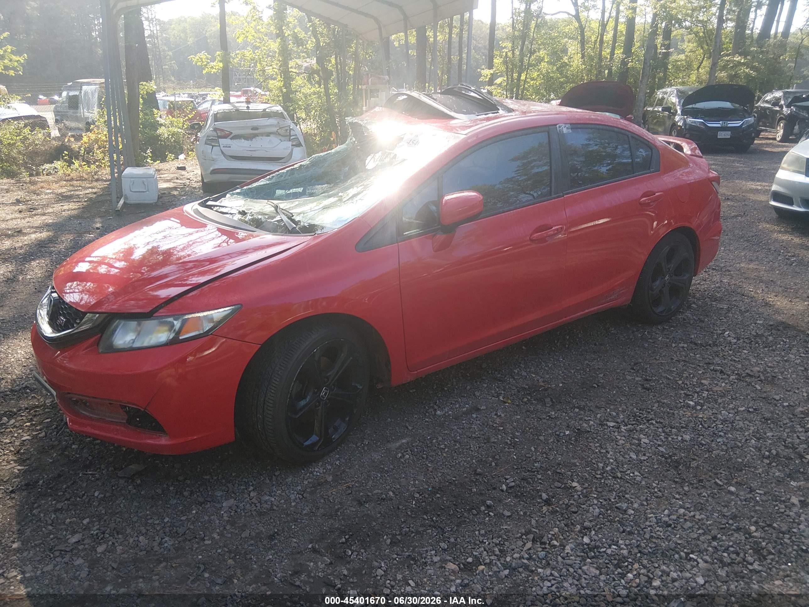 2015 Honda Civic Si Красный vin: 2HGFB6E53FH704954