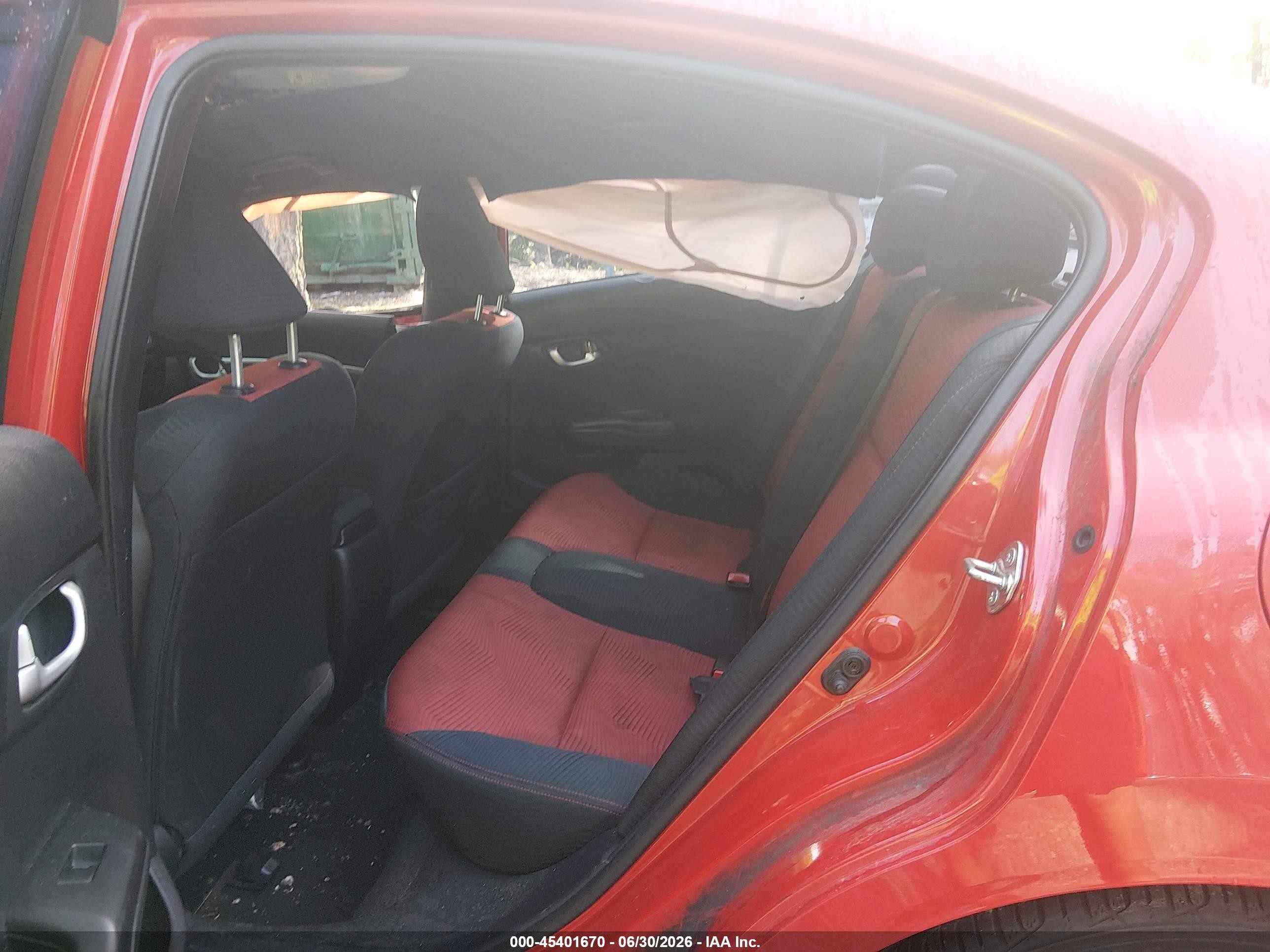 2015 Honda Civic Si Красный vin: 2HGFB6E53FH704954