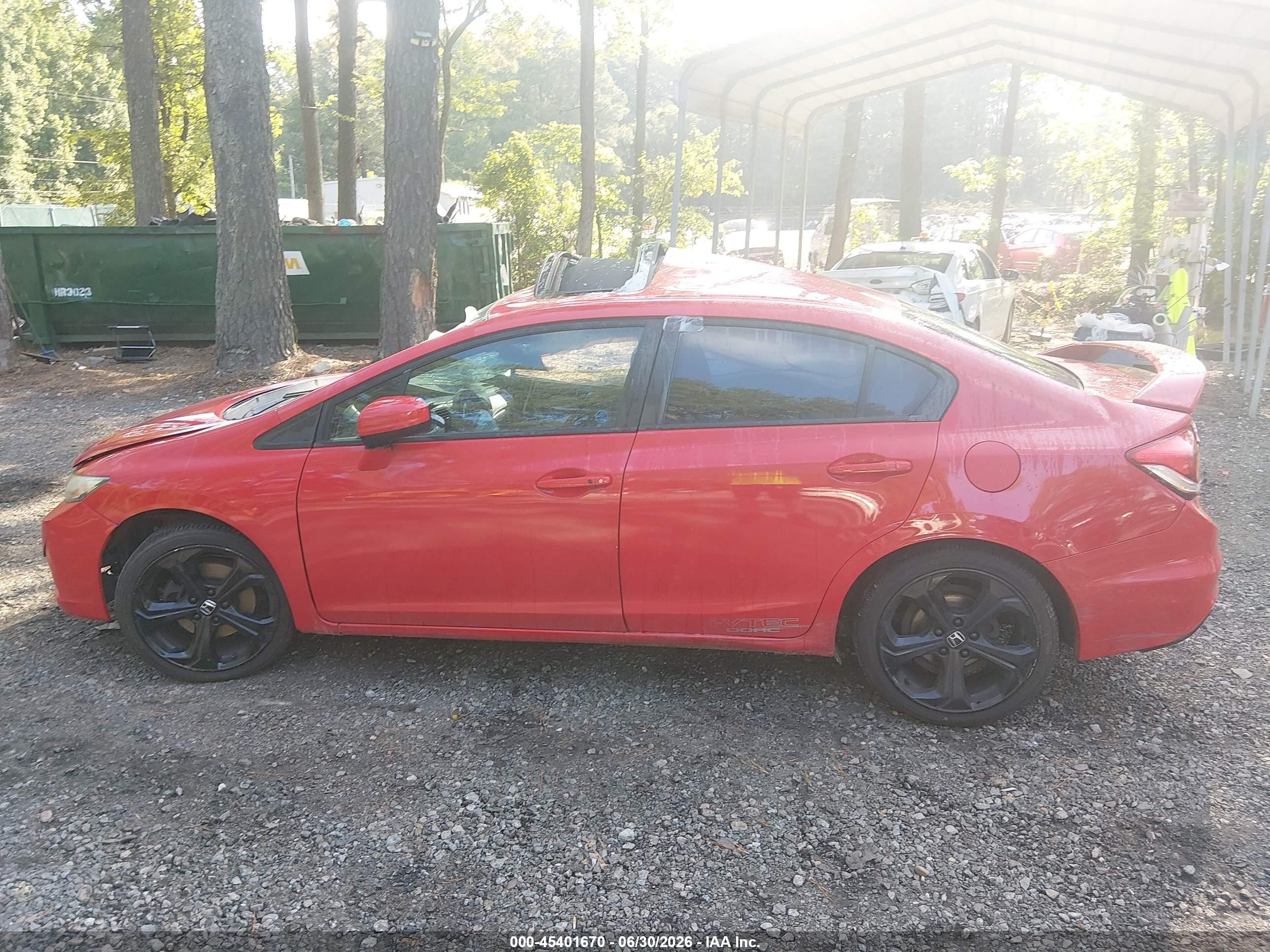 2015 Honda Civic Si Красный vin: 2HGFB6E53FH704954