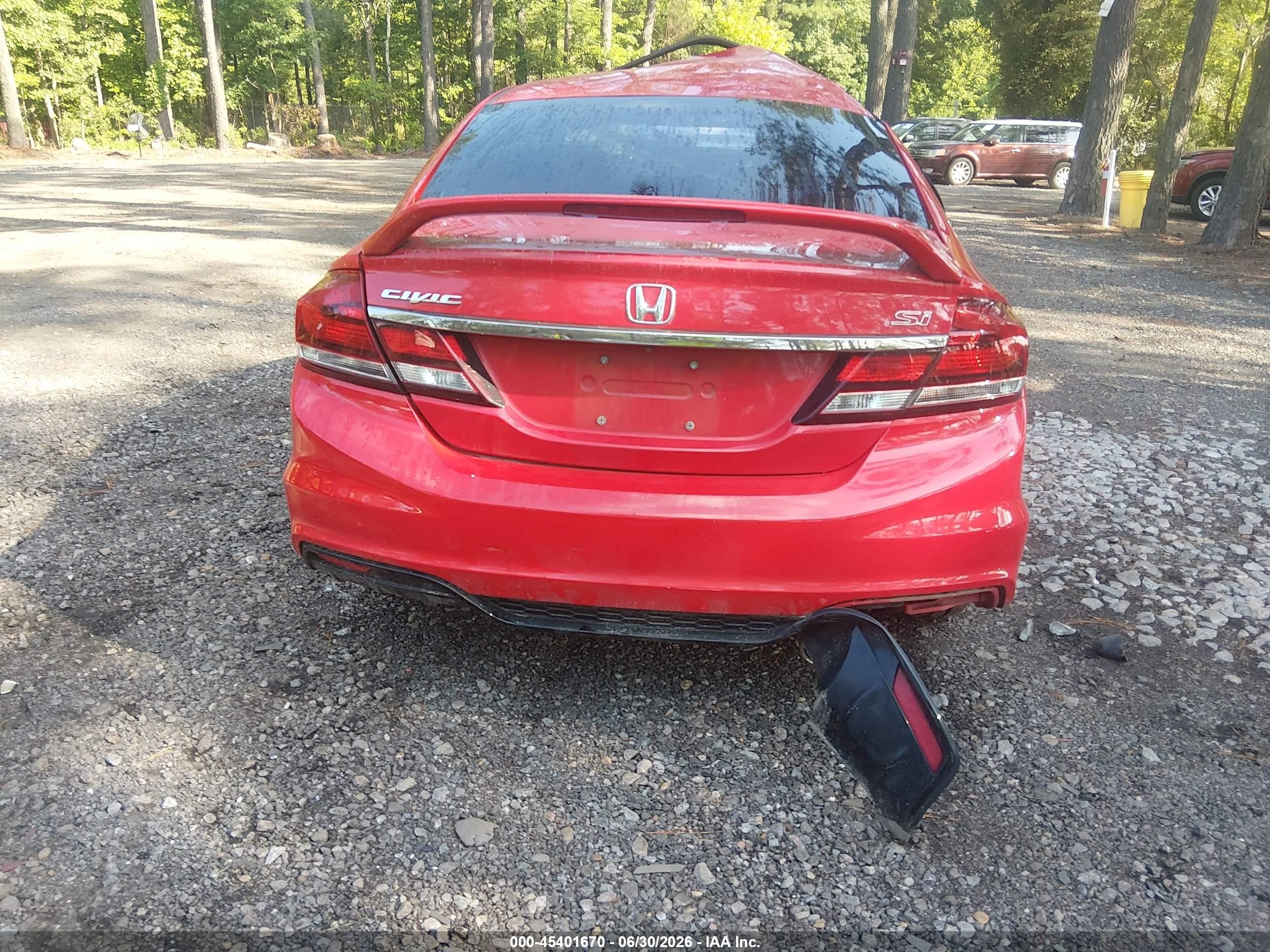 2015 Honda Civic Si Красный vin: 2HGFB6E53FH704954