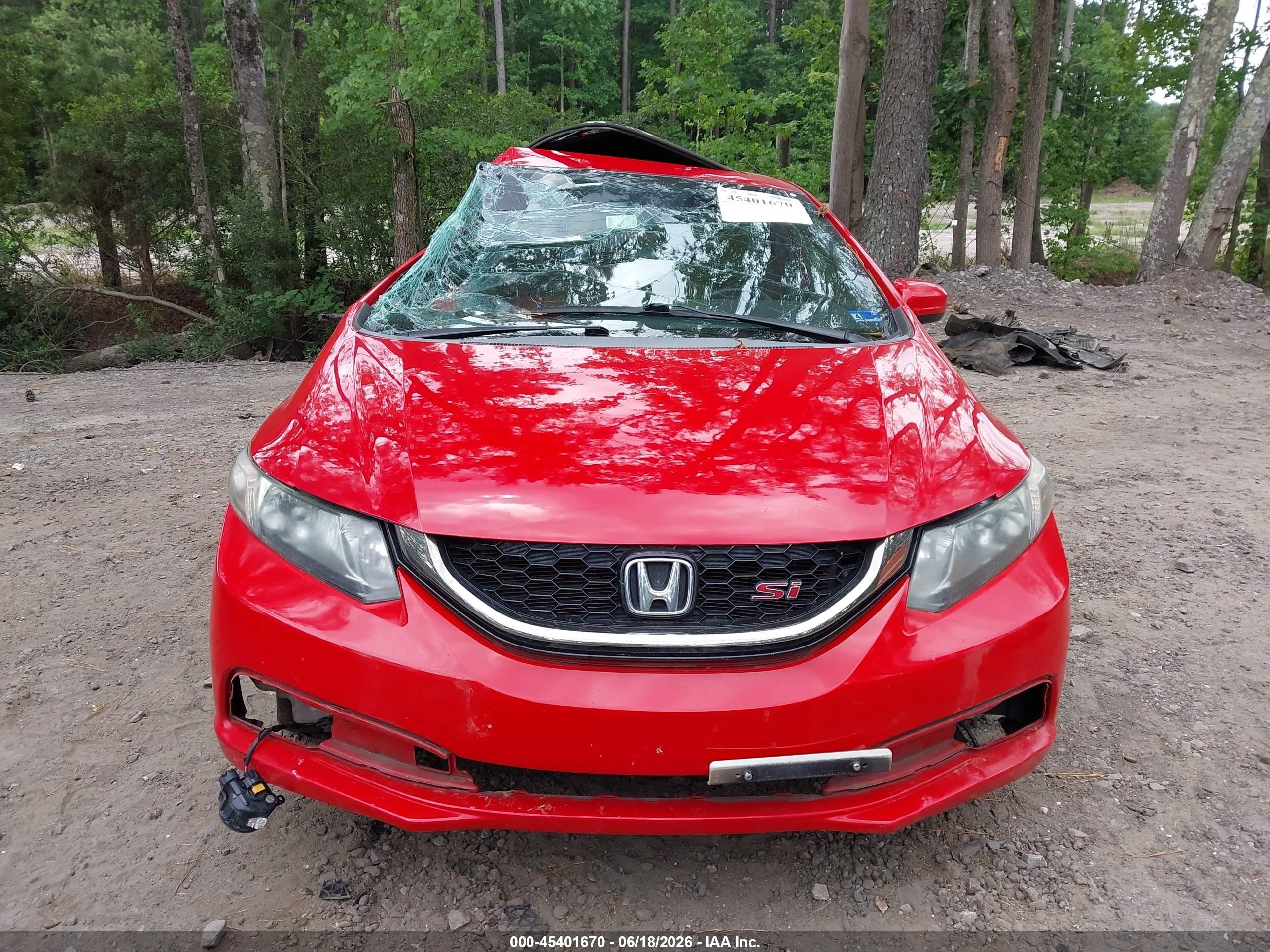 2015 Honda Civic Si Красный vin: 2HGFB6E53FH704954