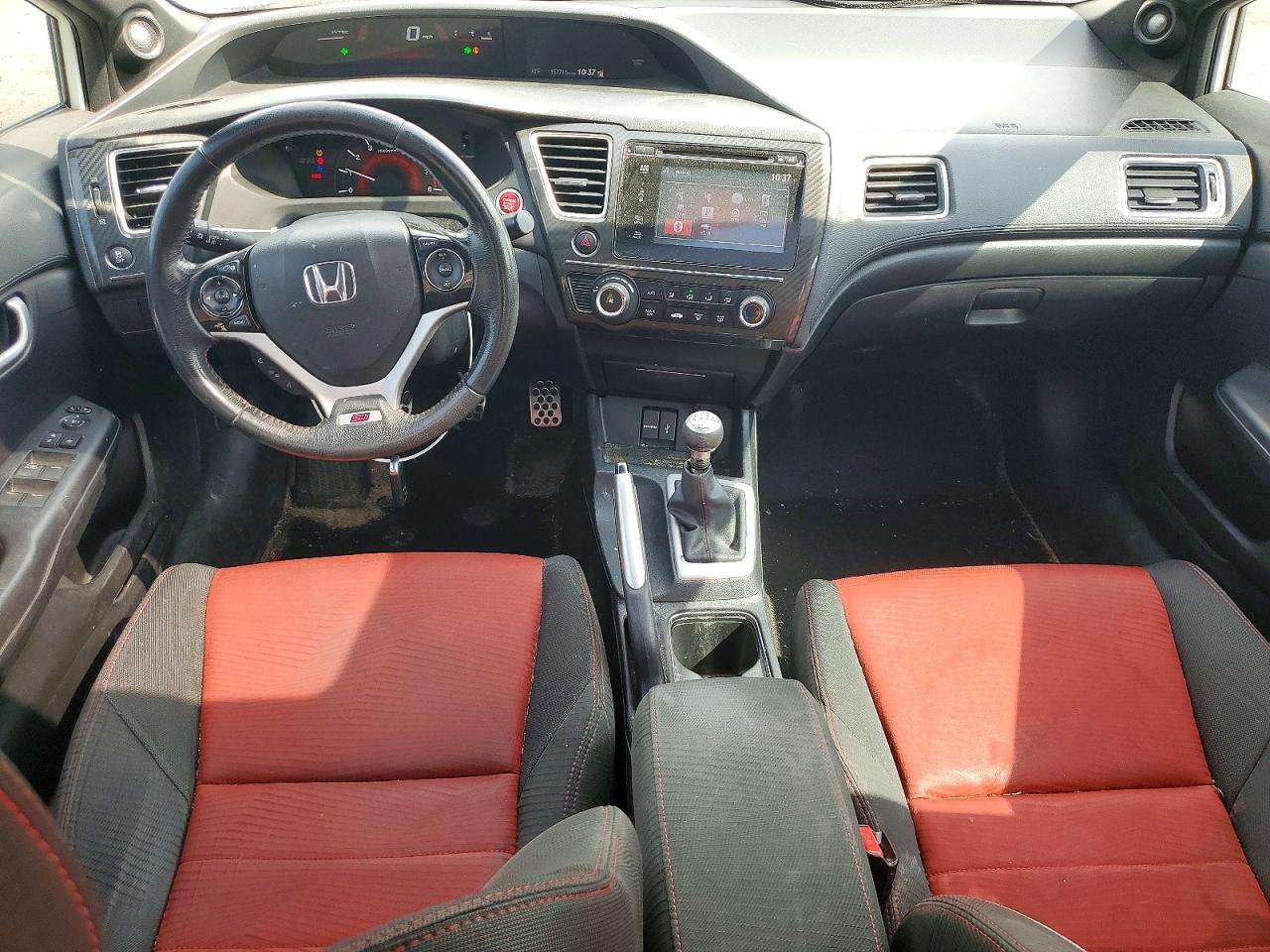 2015 Honda Civic Si White vin: 2HGFB6E53FH707336