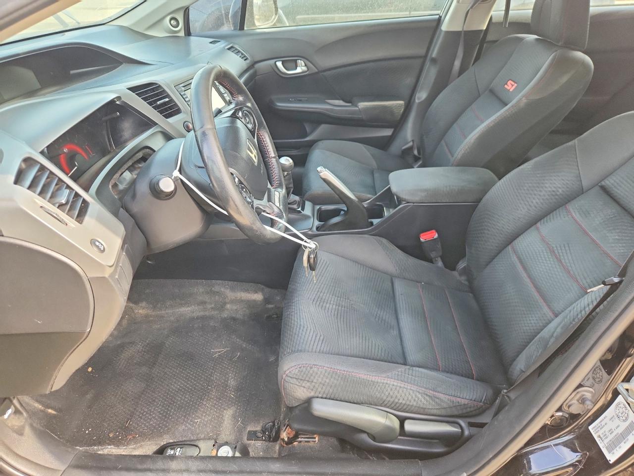 2012 Honda Civic Si Black vin: 2HGFB6E54CH200165