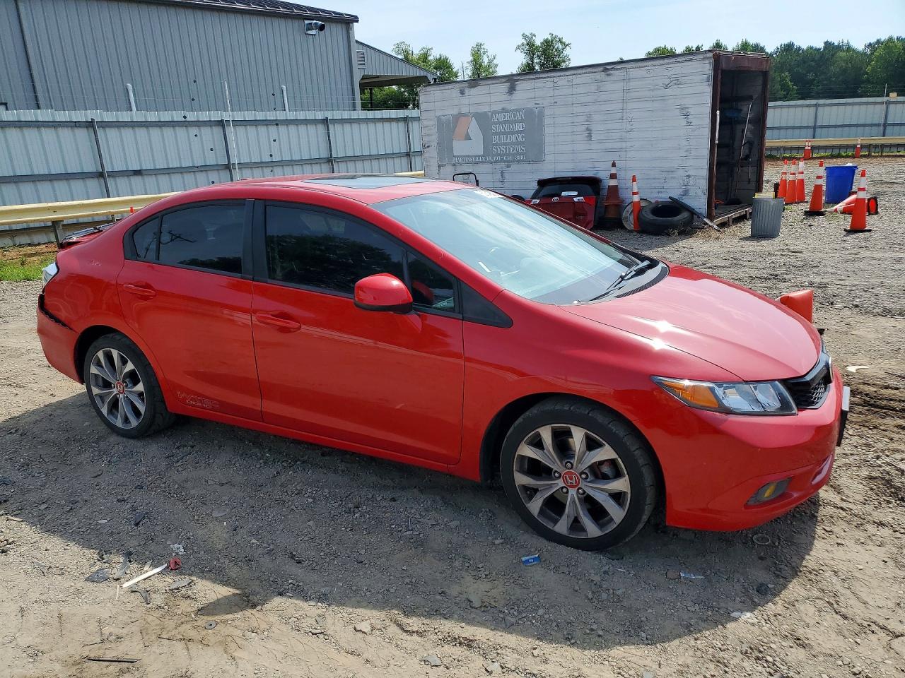 2012 Honda Civic Si Red vin: 2HGFB6E54CH701315