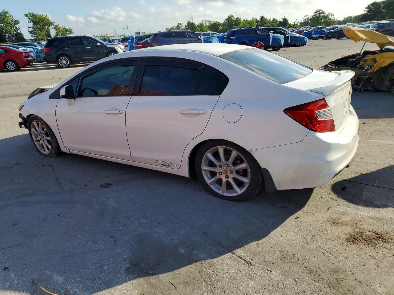 2012 Honda Civic Si White vin: 2HGFB6E54CH703338
