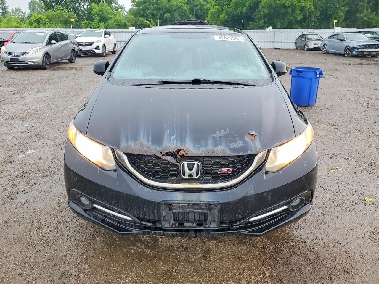 2013 Honda Civic Si Black vin: 2HGFB6E54DH200278