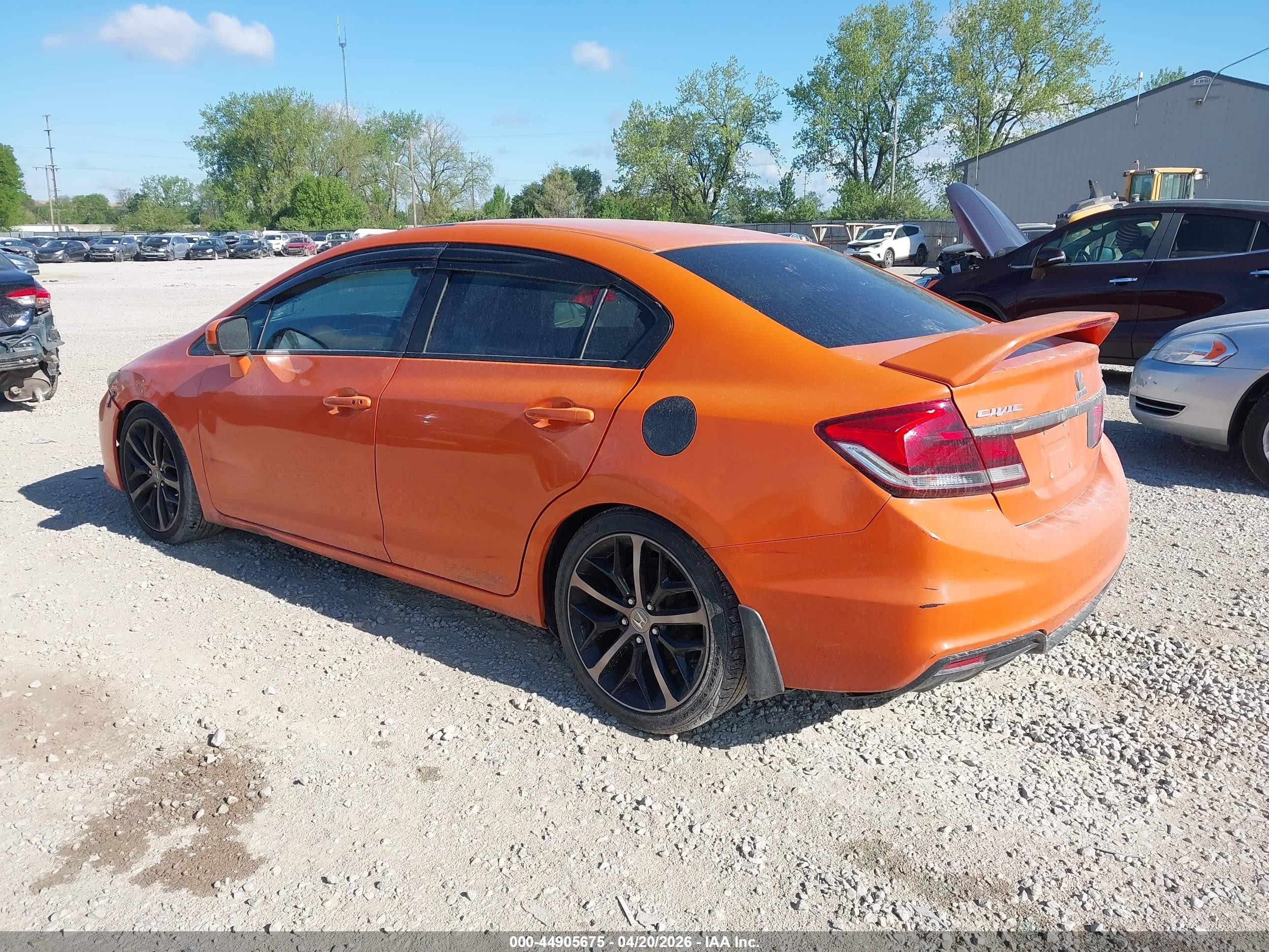 2014 Honda Civic Si Оранжевый vin: 2HGFB6E54EH700426